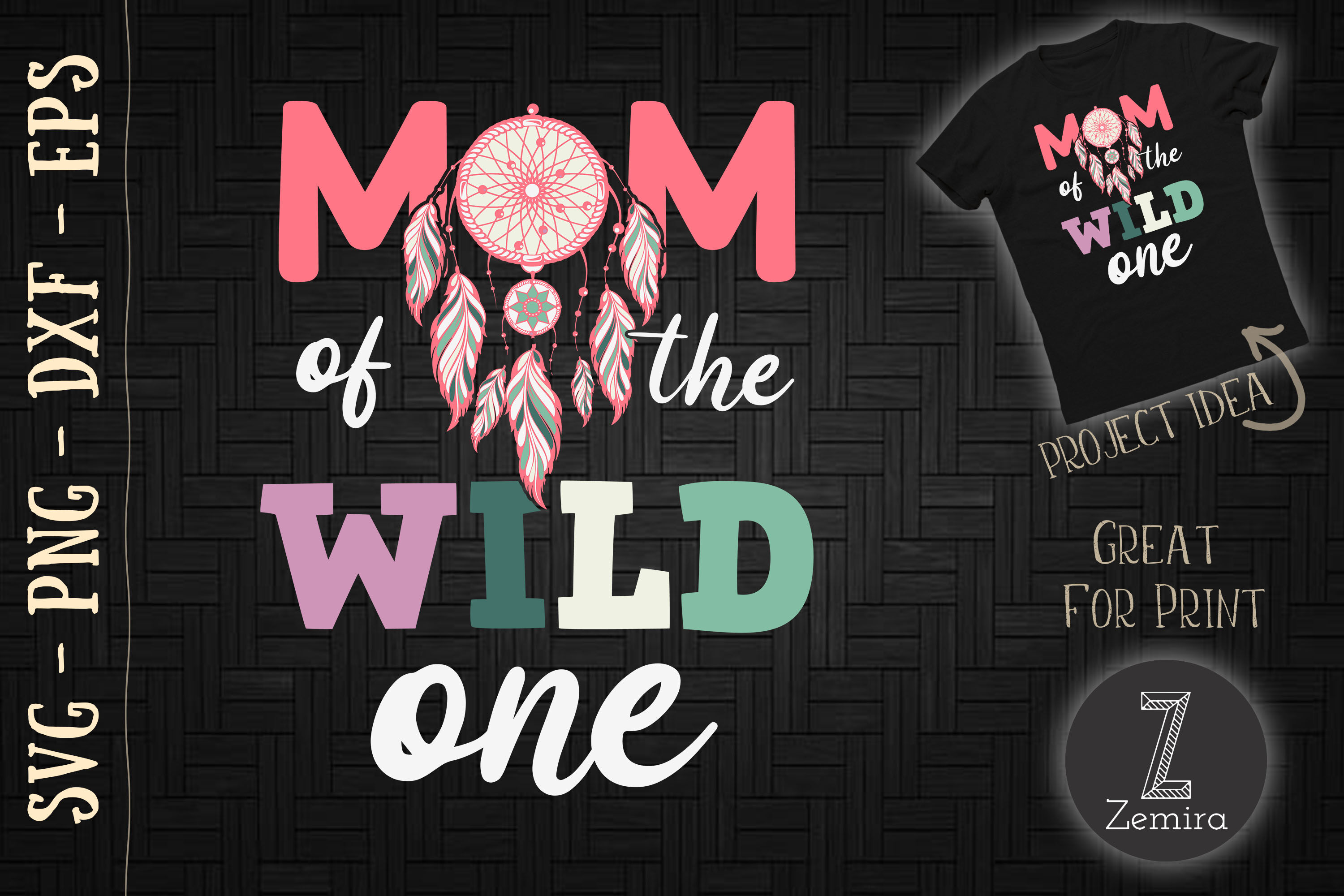 Mom Of The Wild One Svg By Zemira Thehungryjpeg 4677