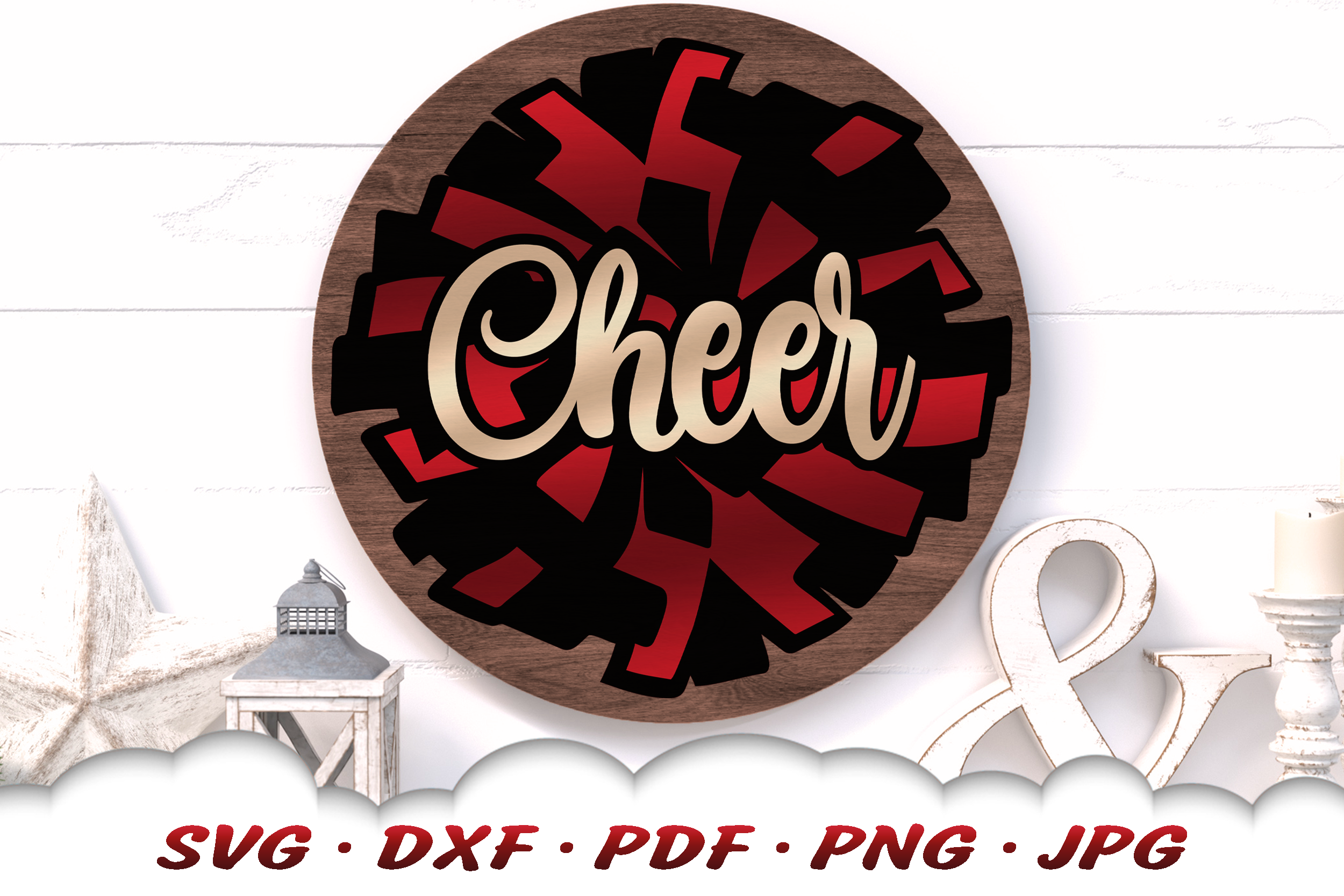 FREE Red Cheer Pom Pom Clipart