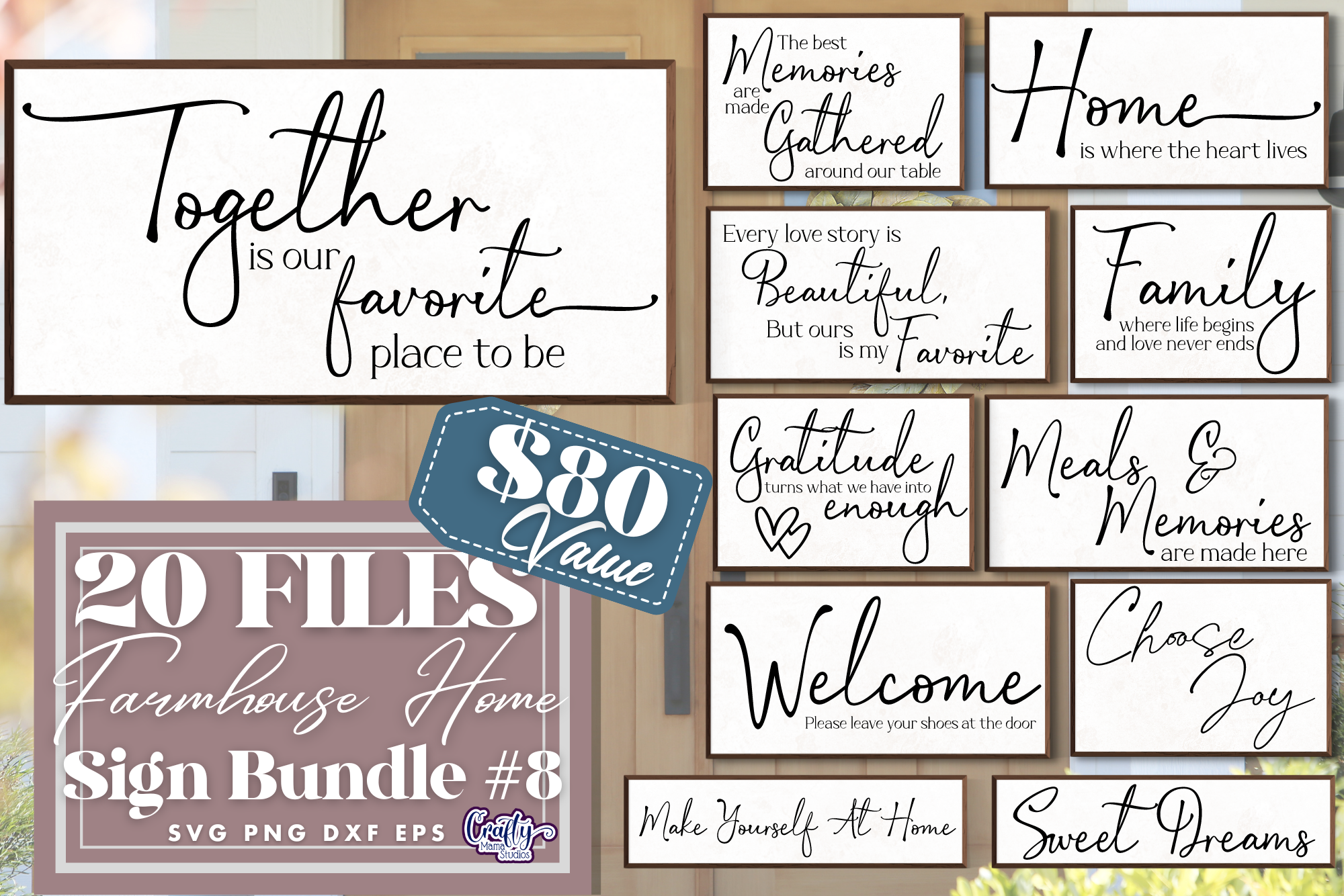 Home Is Where The Heart Is SVG, Farmhouse Sign