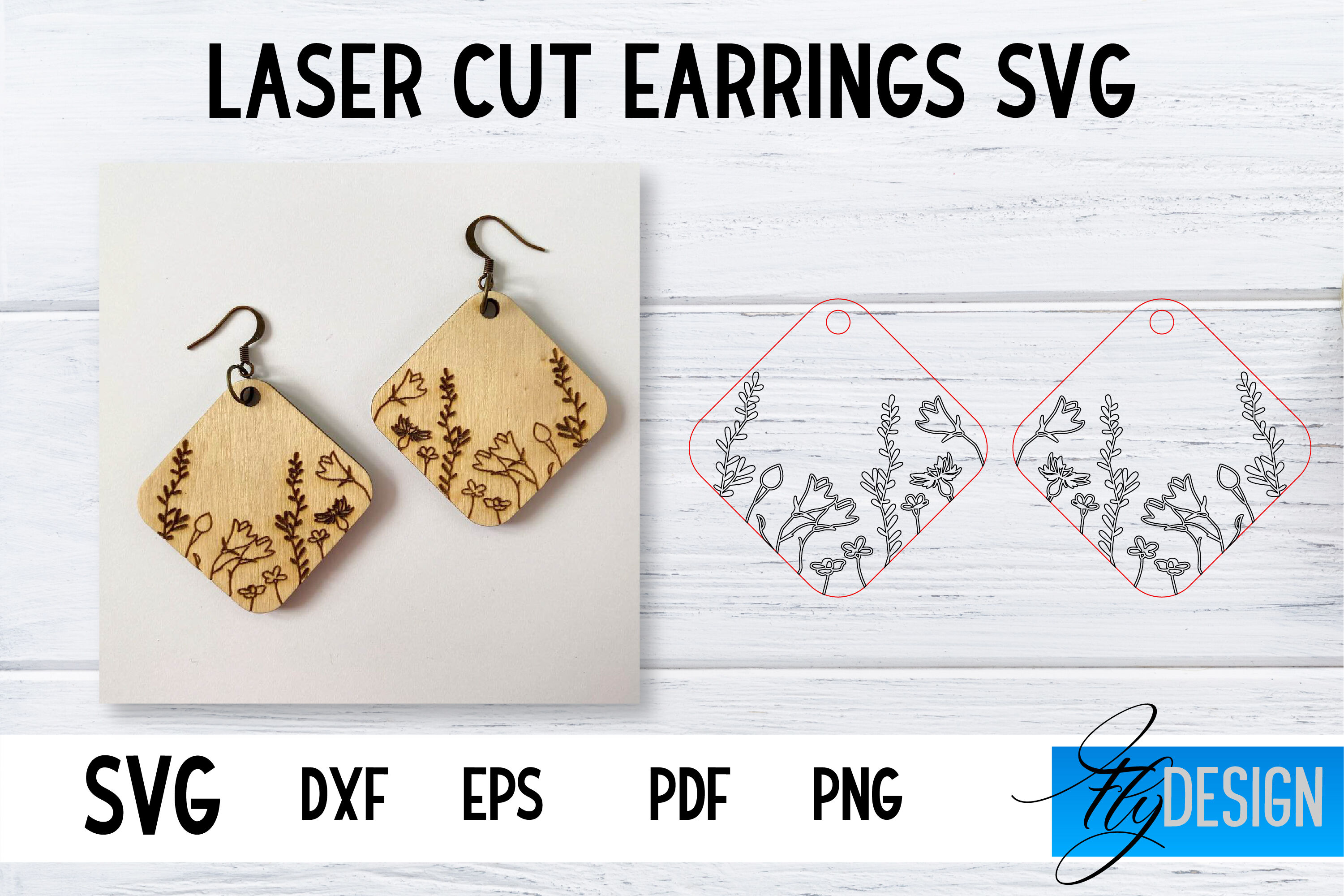 Earring Display Card Template, Earring Display SVG, Dangle Earring Display  Card, Earring Card SVG Cricut Silhouette Psd, SVG, Png, Dxf -  Denmark