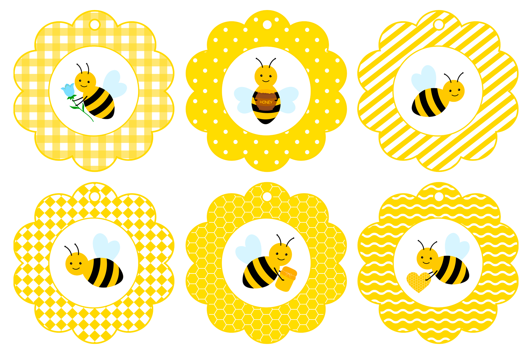 Free Bee Gift Tags  Bee gifts, Gift tags, Bee tags