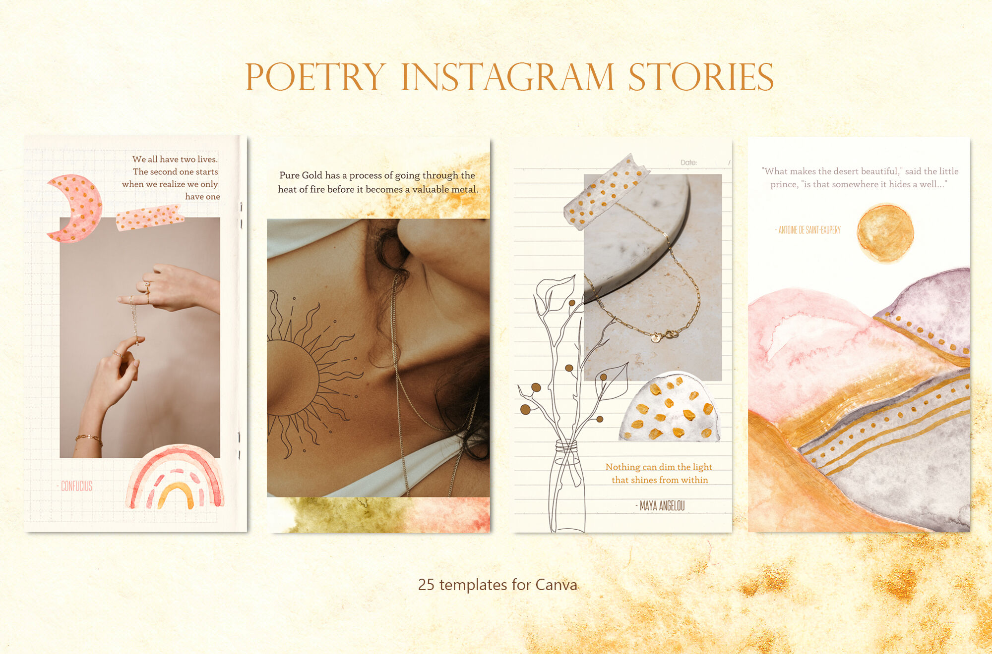 Poetry Collection for Canva By Scarlet Heath Art | TheHungryJPEG