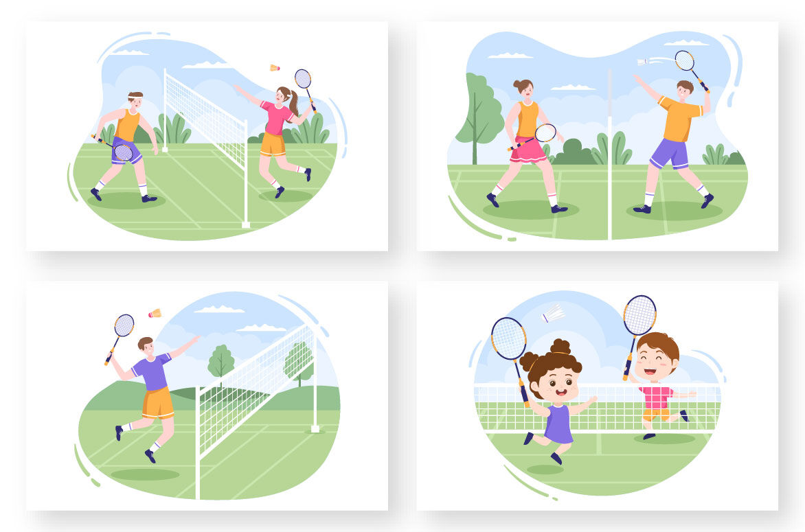 Badminton Watercolor Stock Illustrations – 141 Badminton Watercolor Stock  Illustrations, Vectors & Clipart - Dreamstime