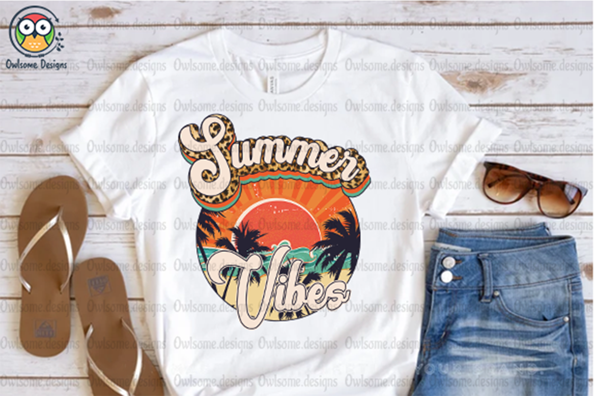 Retro Summer Vibes Sublimation By Owlsome.designs | TheHungryJPEG