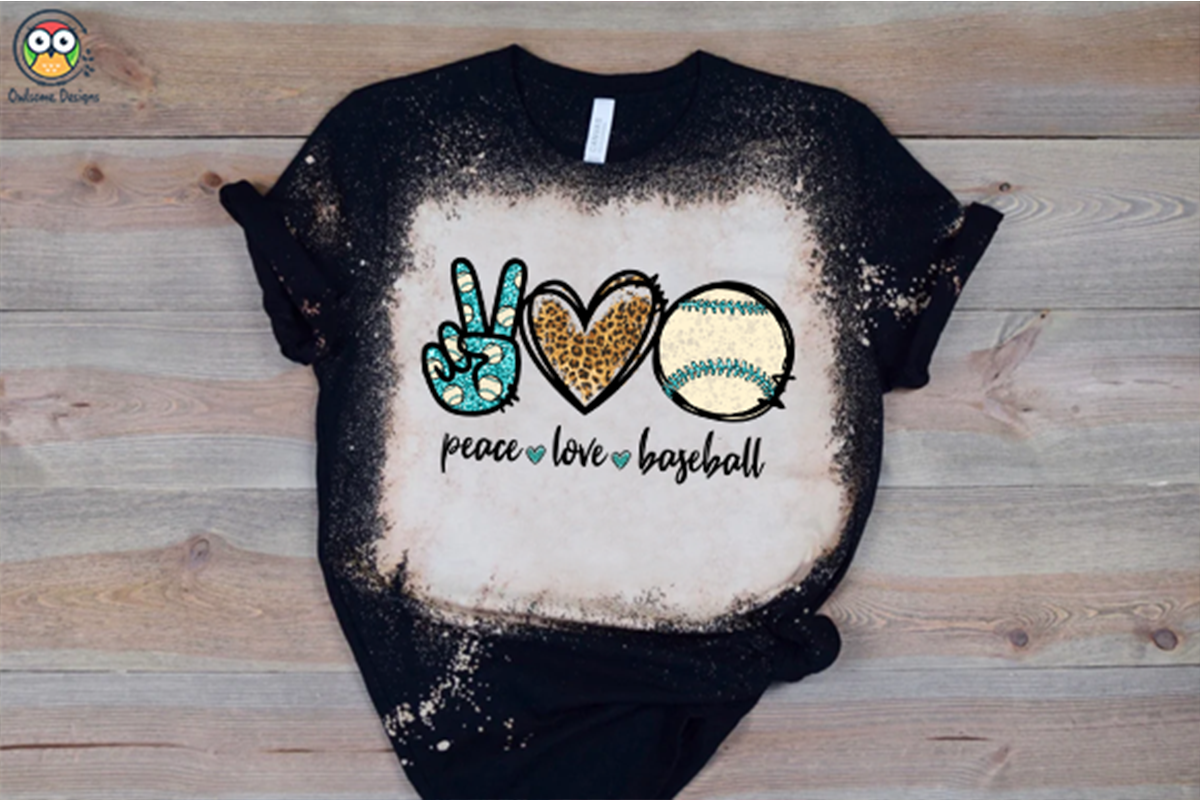 Peace Love Baseball Sublimation Design