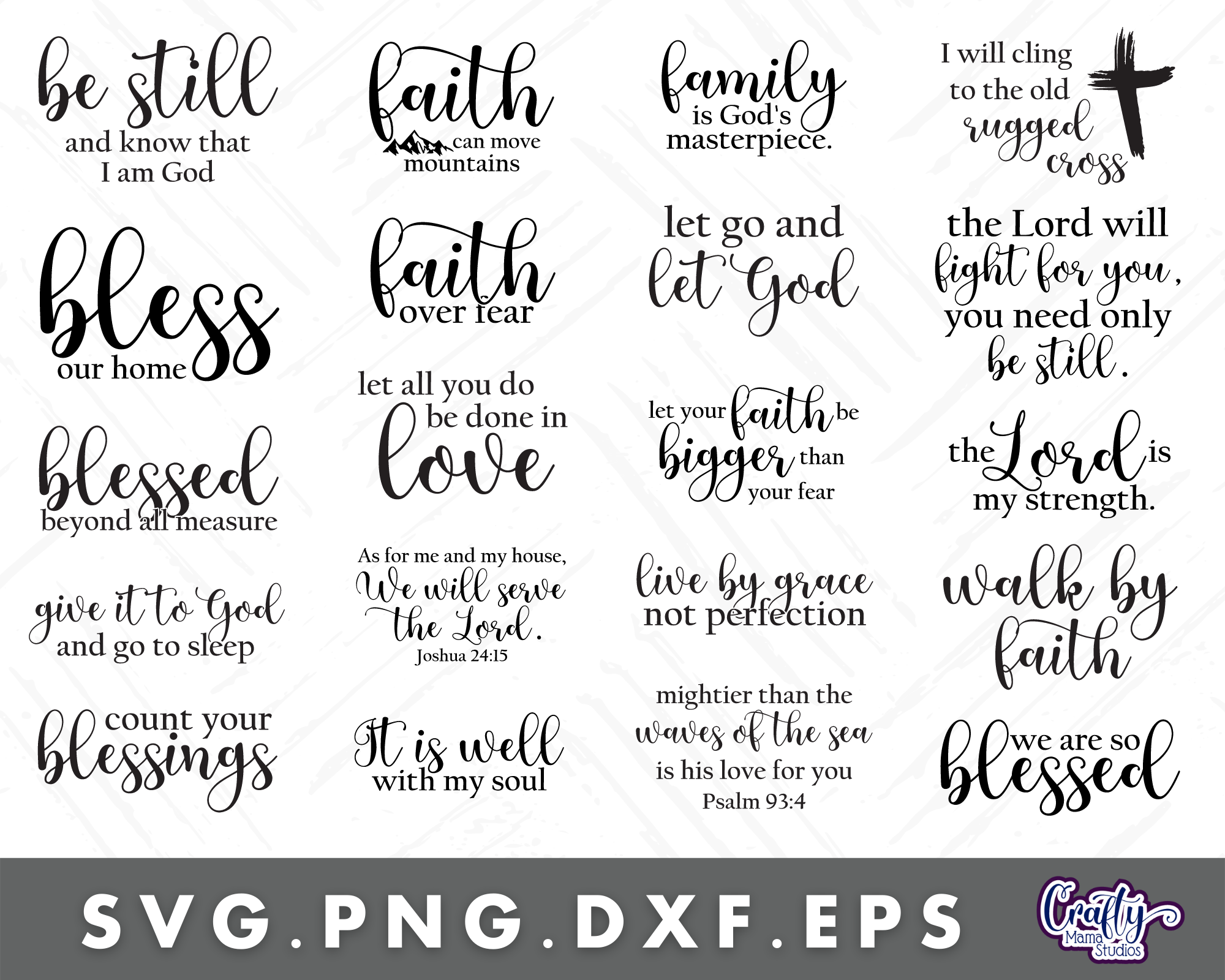 Faith Round Sign Bundle, Christian Svg, Jesus Svg By Crafty Mama ...