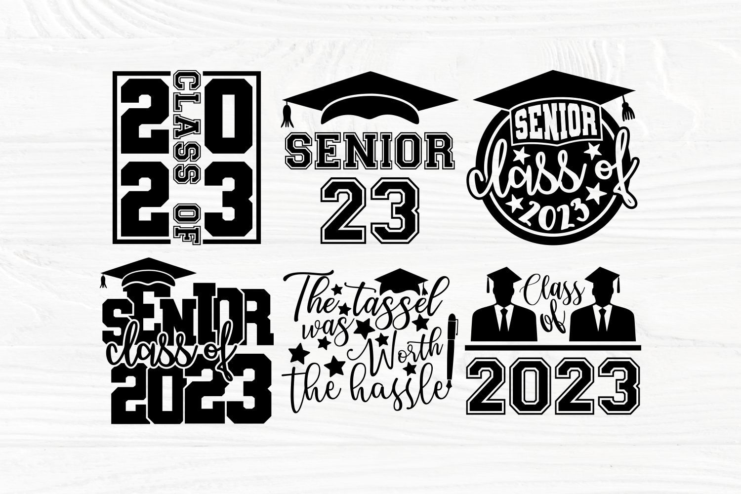 Senior 2023 Baseball SVG • Class of 2023 Graduation B&W T-shirt