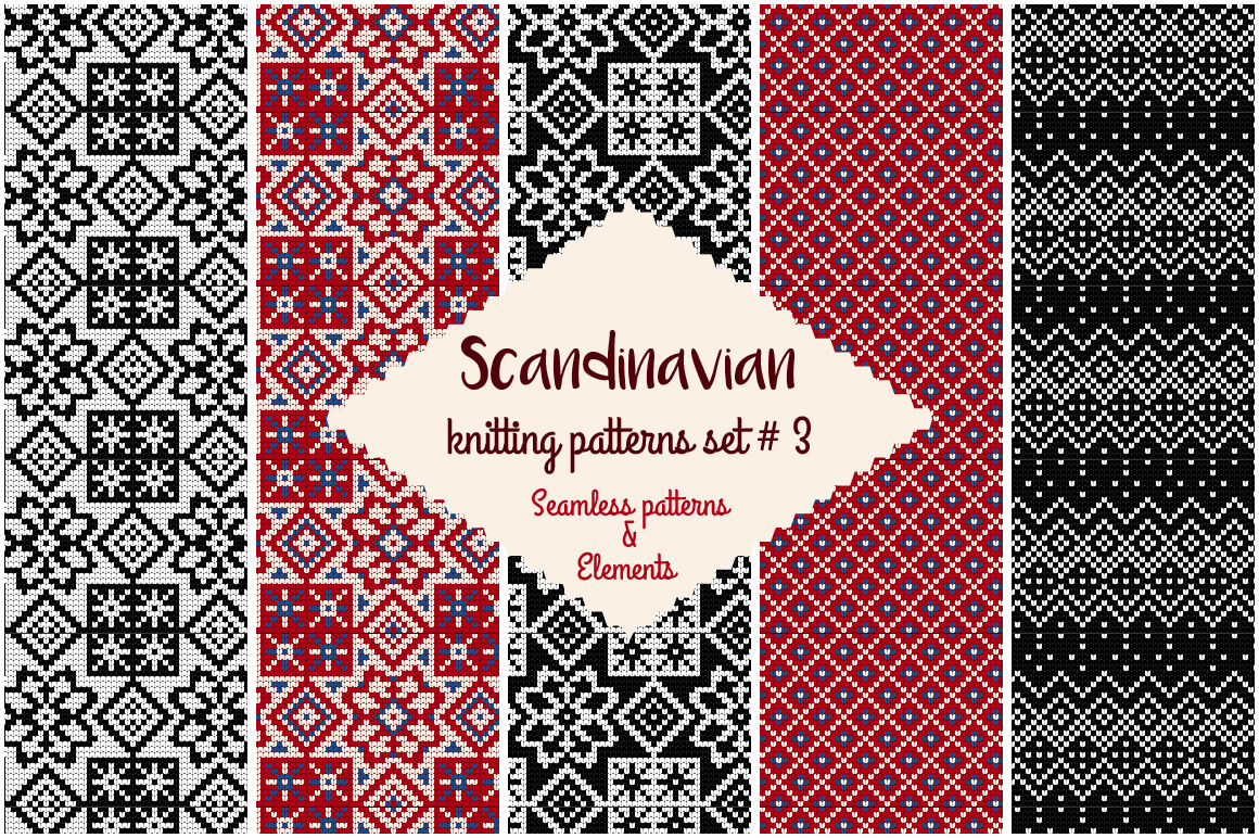 30 Scandinavian Knitting Patterns 3 By Snowstorms Box