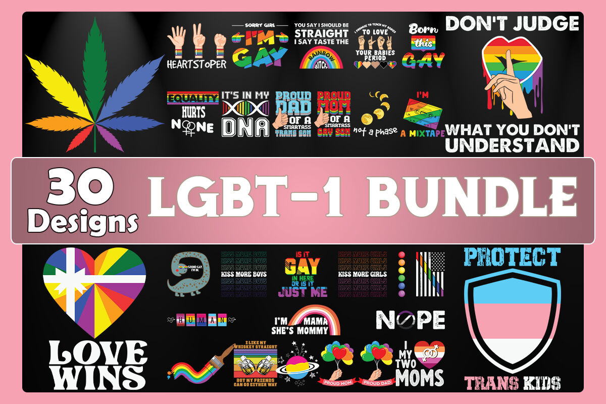 LGBT Bundle SVG 30 Designs By Pecgine | TheHungryJPEG