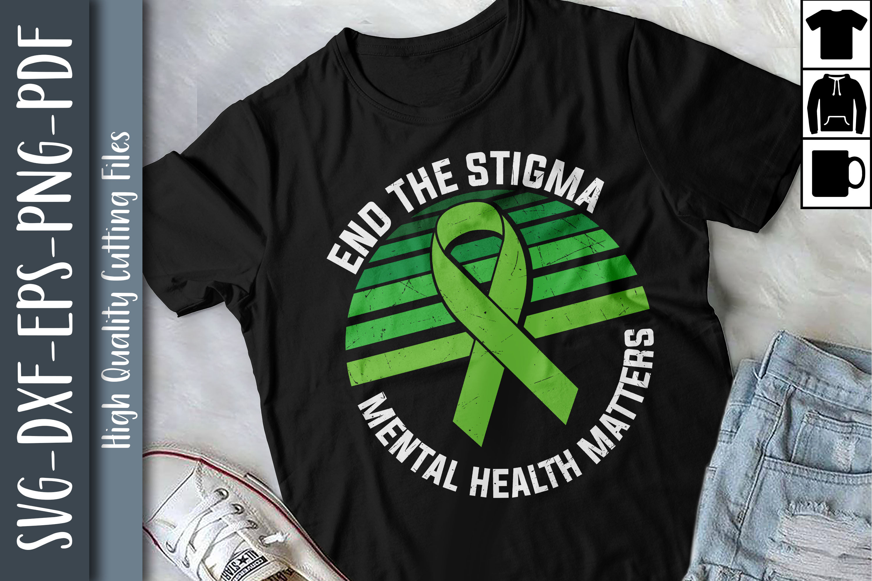 End The Stigma Mental Health Matters By Unlimab Thehungryjpeg 0674