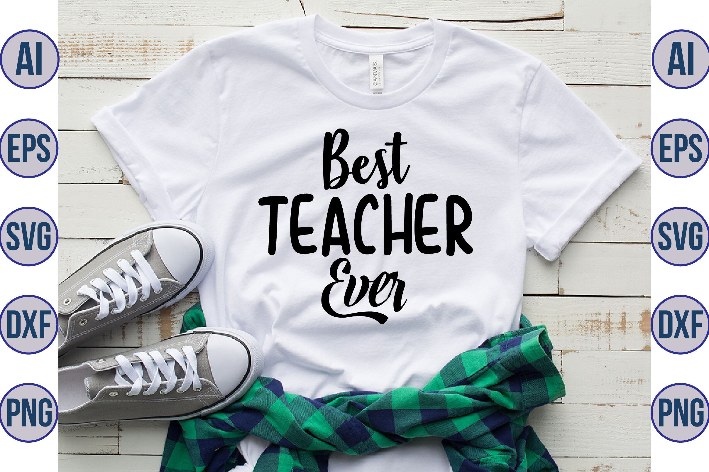 Best Teacher Ever svg By orpitaroy | TheHungryJPEG