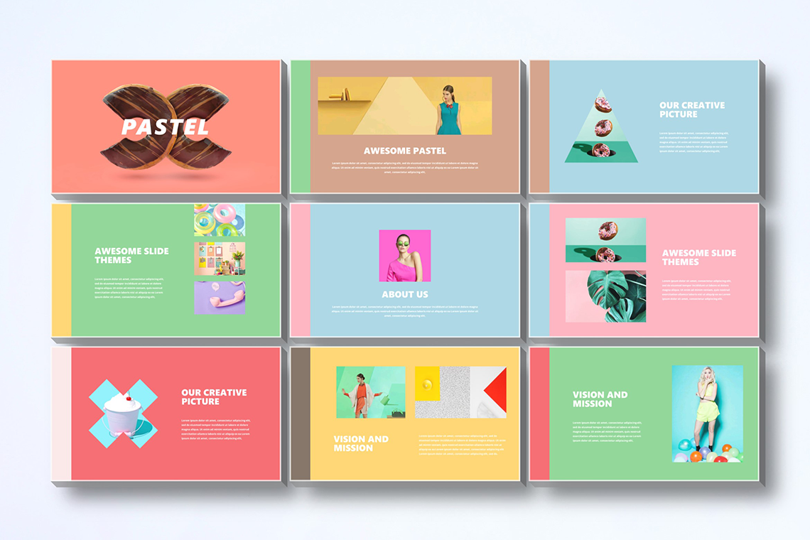 Pastel - Powerpoint Template By Unicode Studio | TheHungryJPEG