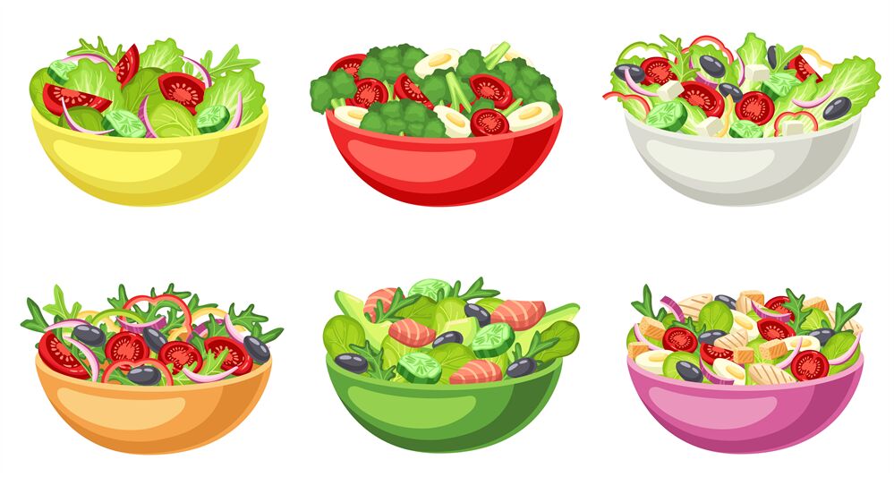 healthy food cartoon images