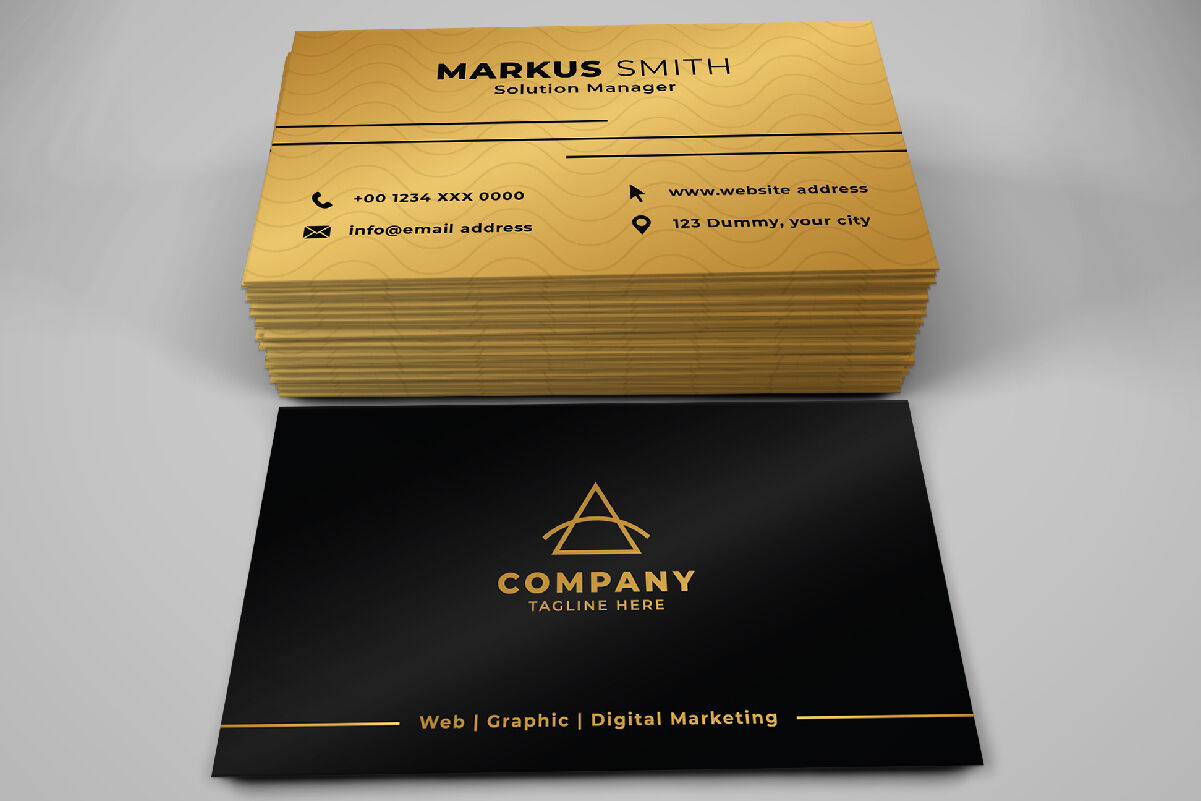 Luxury Business Card  Business Card Templates ~ Creative Market