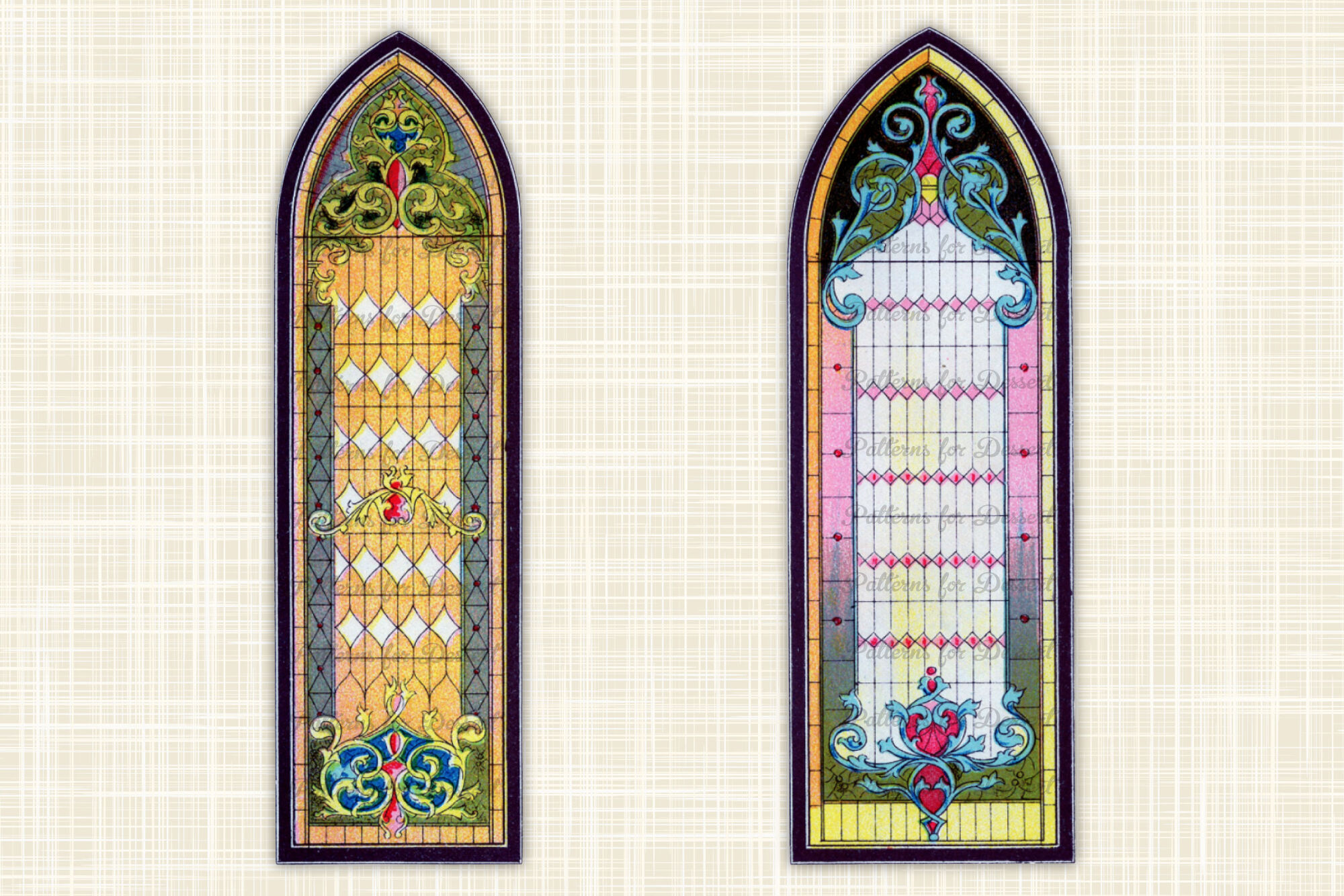gothic stained glass window patterns