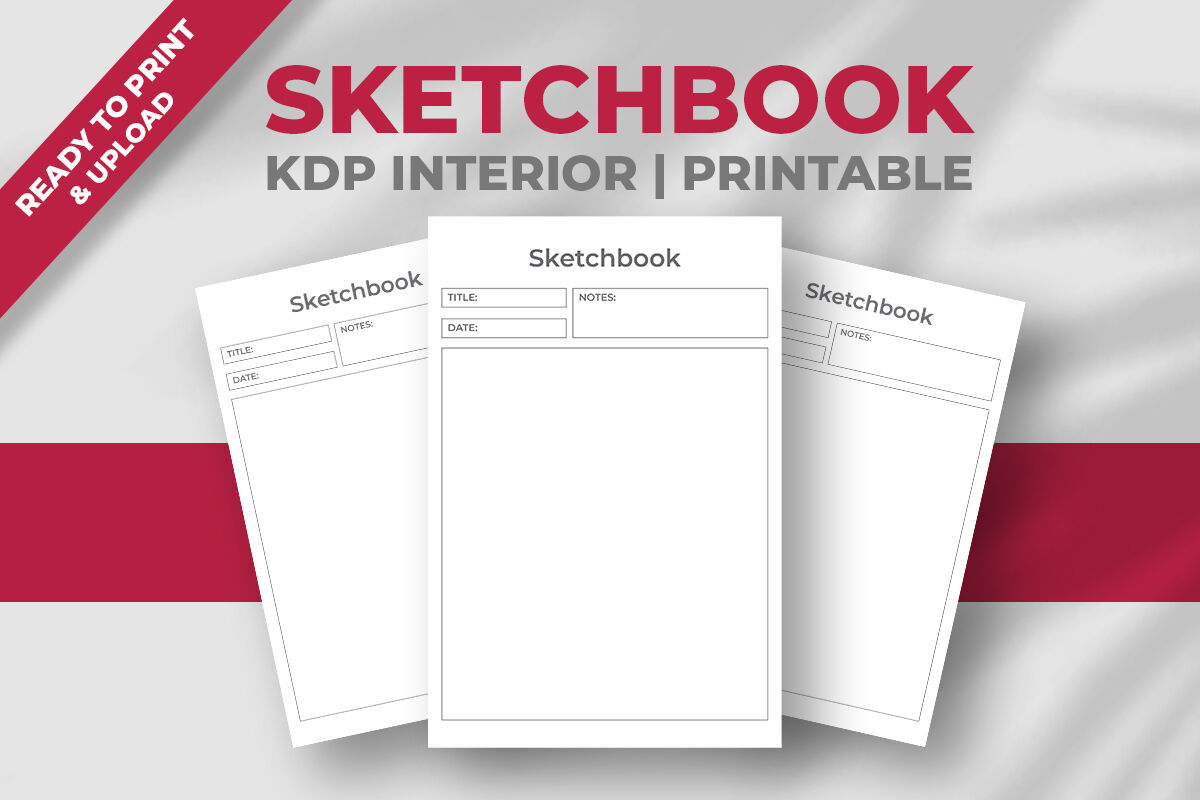 Kids Sketchbook KDP Interior #287197 - TemplateMonster
