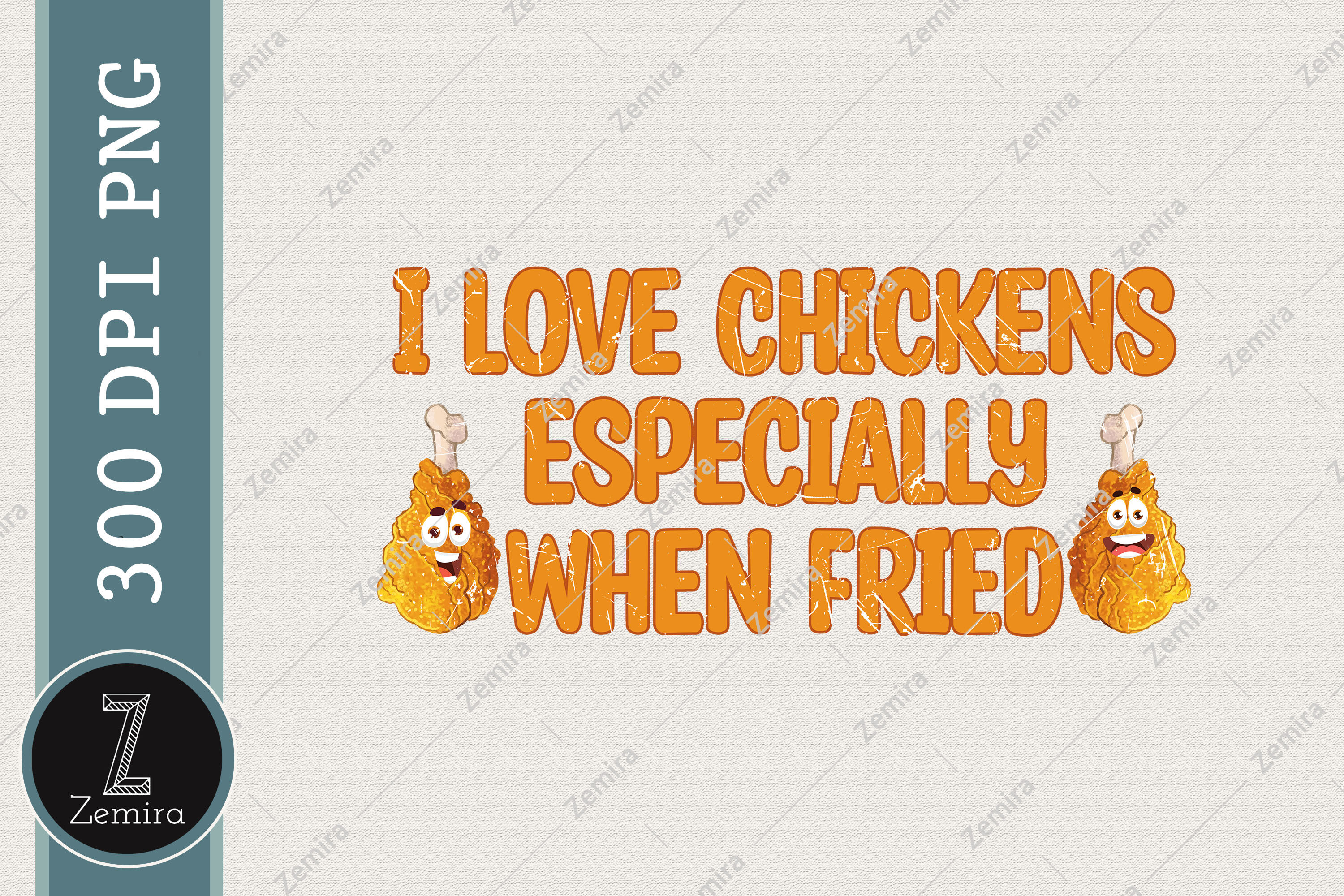 I Love Chickens Especially When Fried By Zemira 