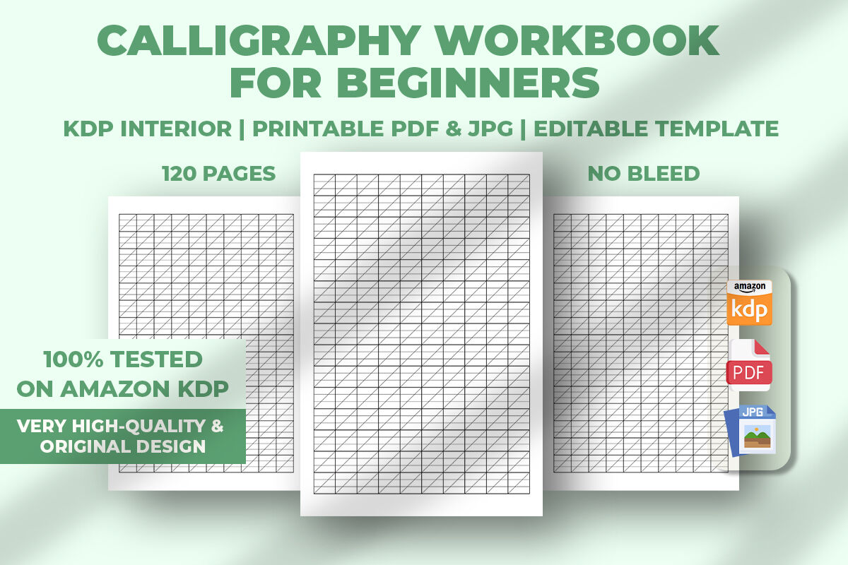 Calligraphy Workbook For Beginners KDP Interior By M9 Design