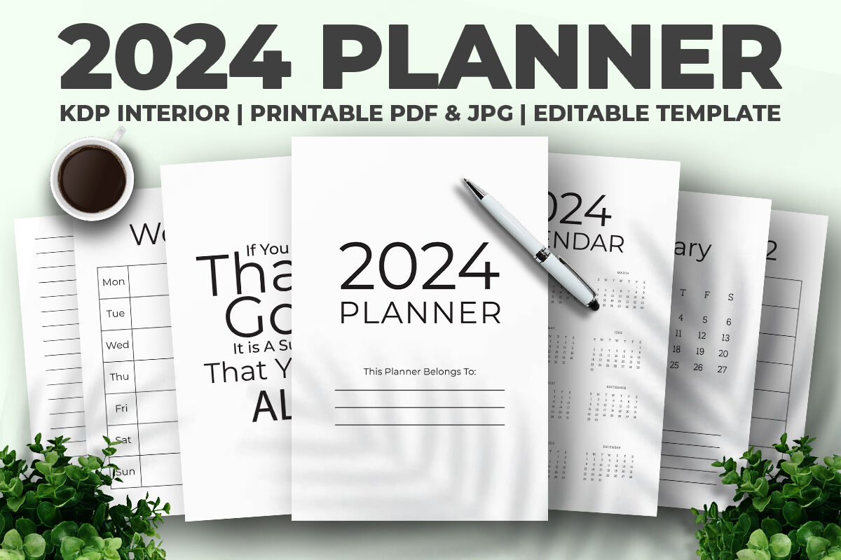 2024 Planner KDP Interior By M9 Design | TheHungryJPEG