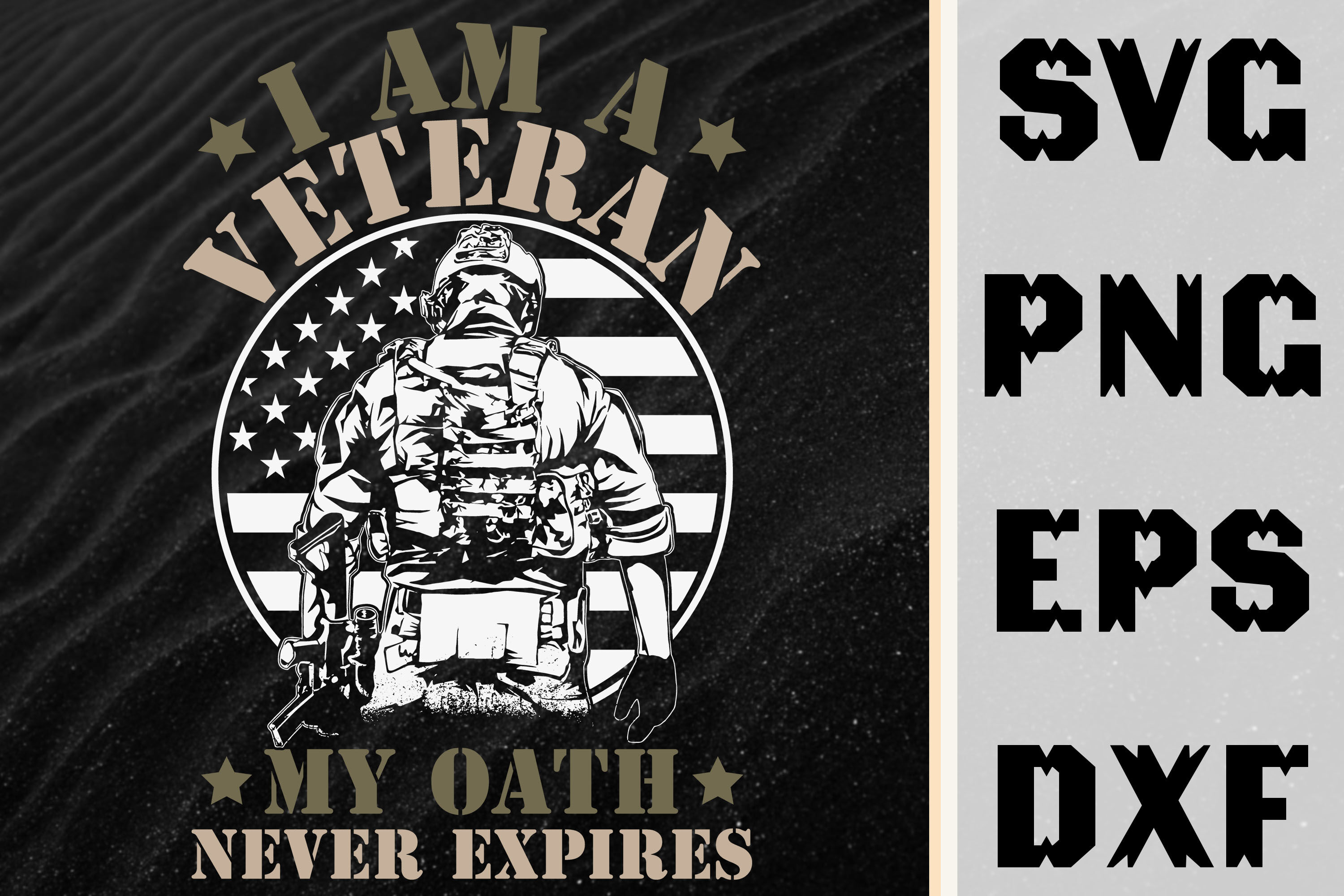 I Am A Veteran My Oath Never Expires By Novalia | TheHungryJPEG
