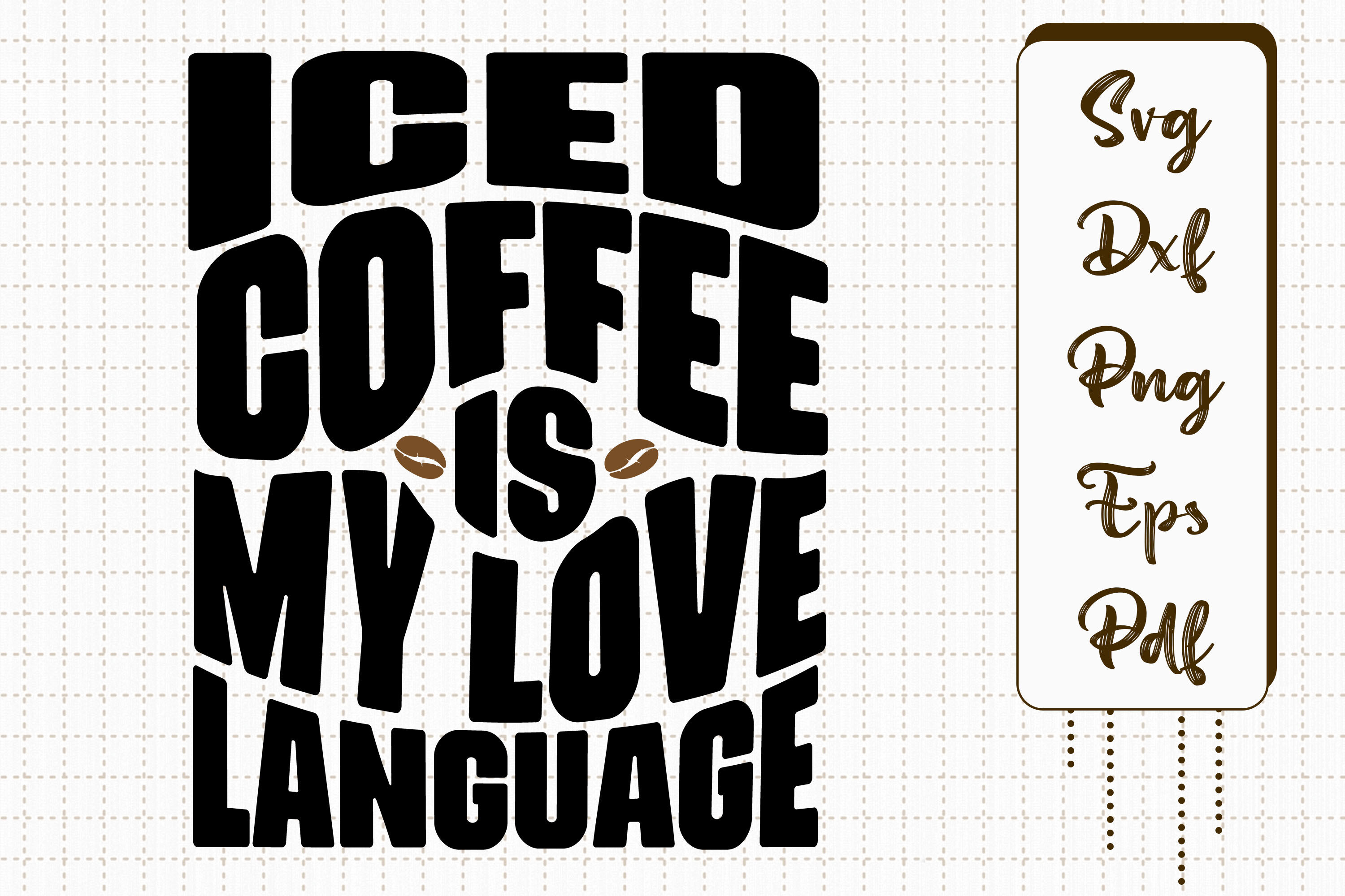 Iced Coffee Appreciation Society SVG PNG Graphic by