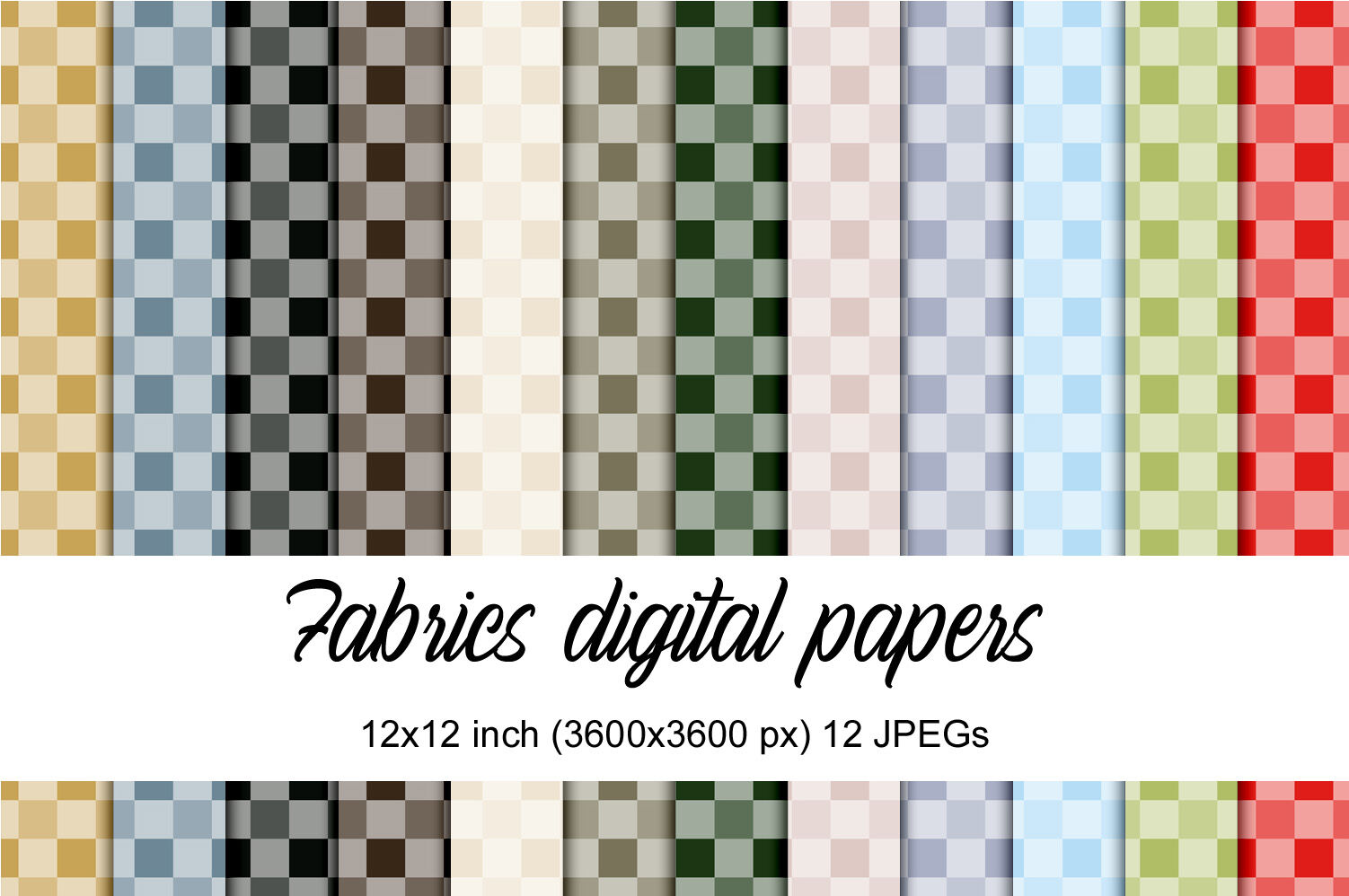 Fabrics digital papers By Dea's designs TheHungryJPEG