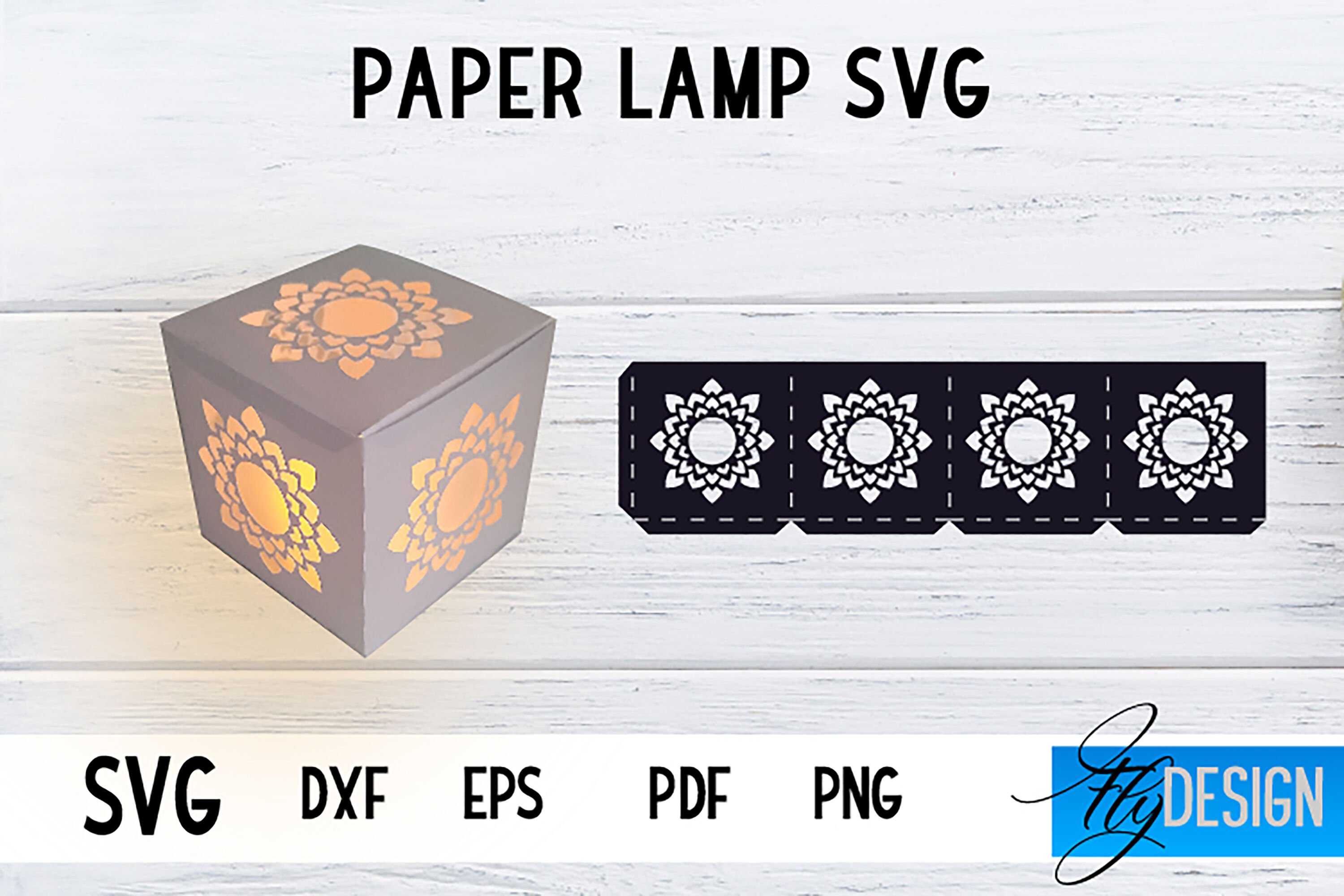Lantern SVG Bundle, Laser Cut Lamp, Mandala SVG Design By Fly Design