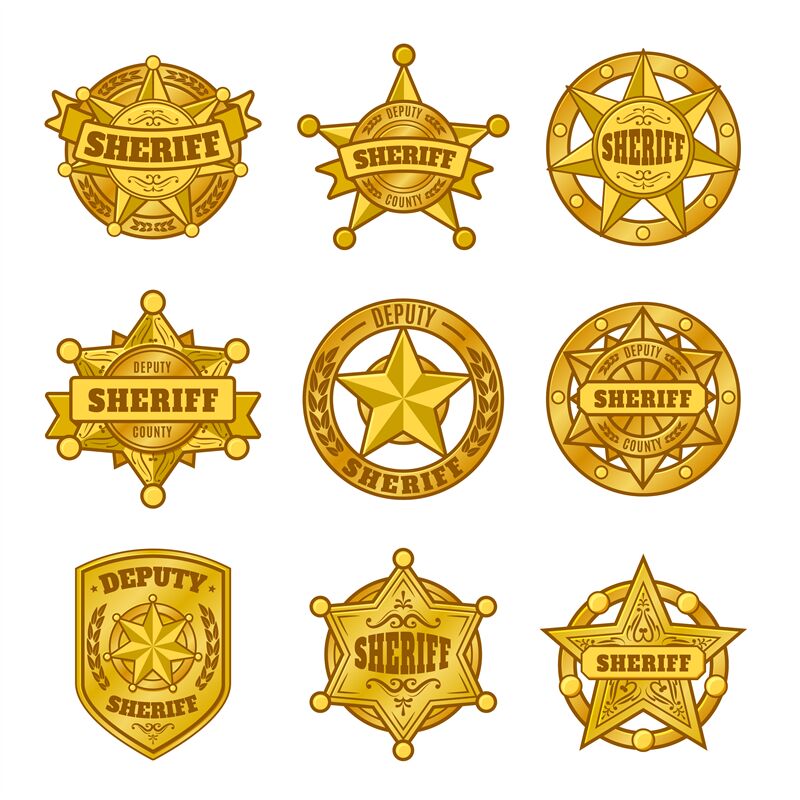 thumbnail image 2 of Sheriff Badges Police Badge Deputy Sheriff Badge Metal Sheriff Badge For Women And Adult Cowboy Party Decoration Badge, Western Cowboy Police Vest Badge Men Sheriff Badge 2 of 14