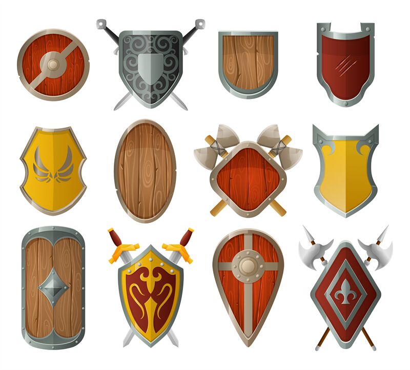 medieval shields types