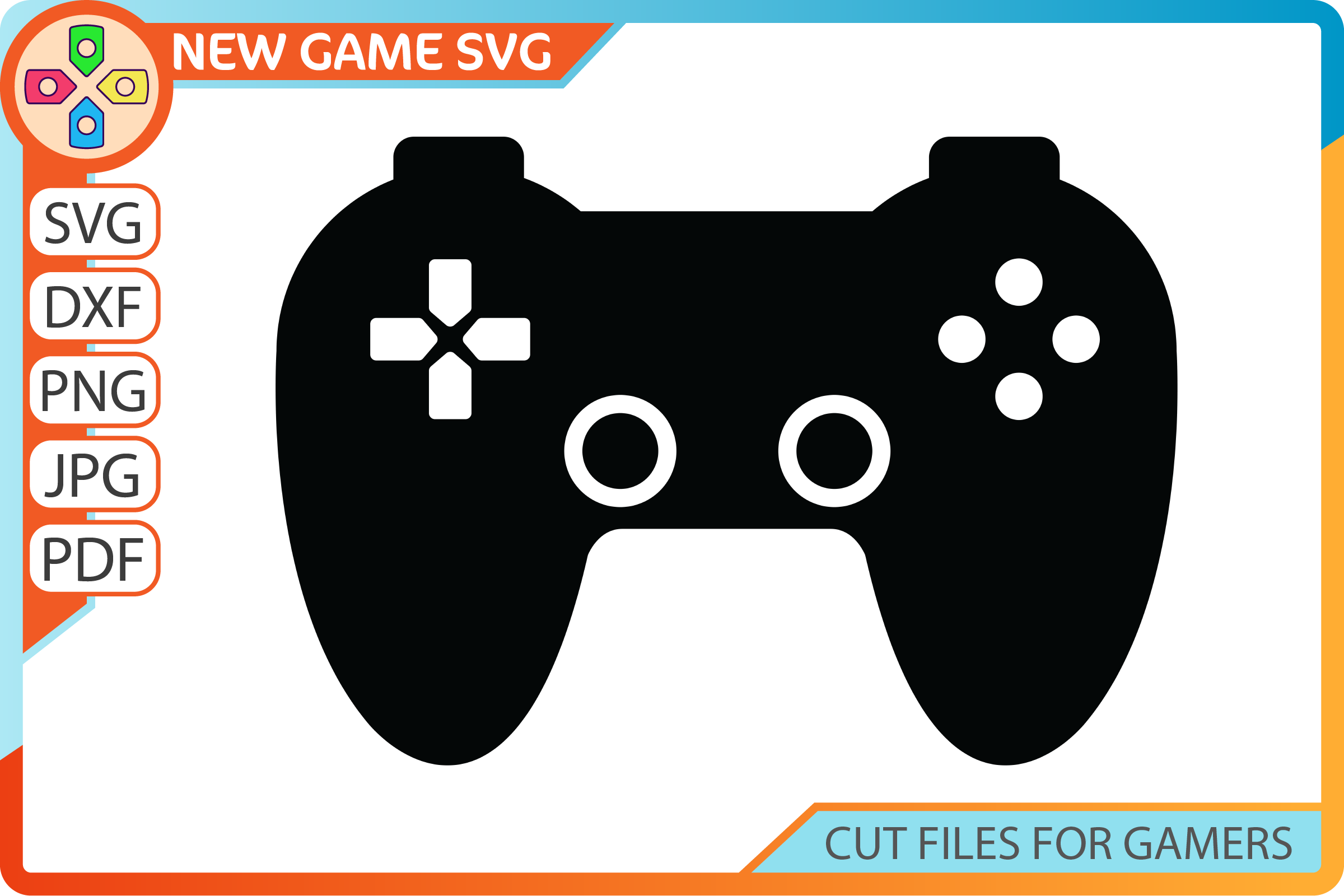 Game Controller Svg Video Gamer Svg Controller Gamer Svg Cutting File  Gaming Png Clipart Image Game Controller Dxf Cut File 