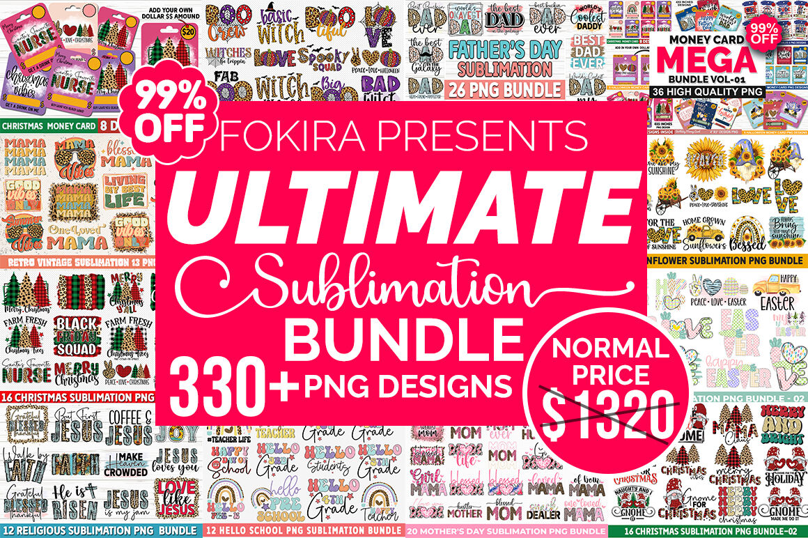 The Ultimate Sublimation Bundle By fokiira | TheHungryJPEG