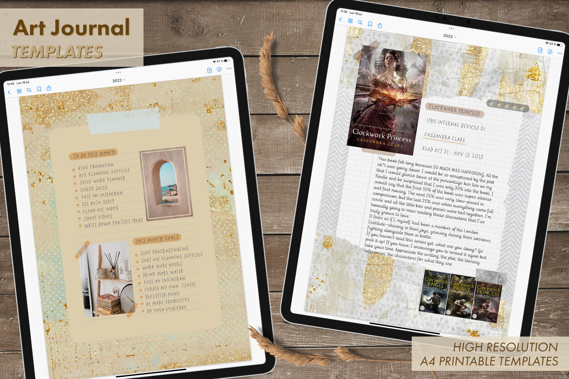 Art Journal Templates By LuOtero