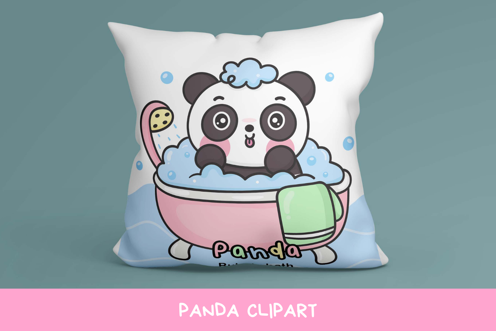 Cute Panda baby animals kawaii clipart birthday party By Vividdiy8