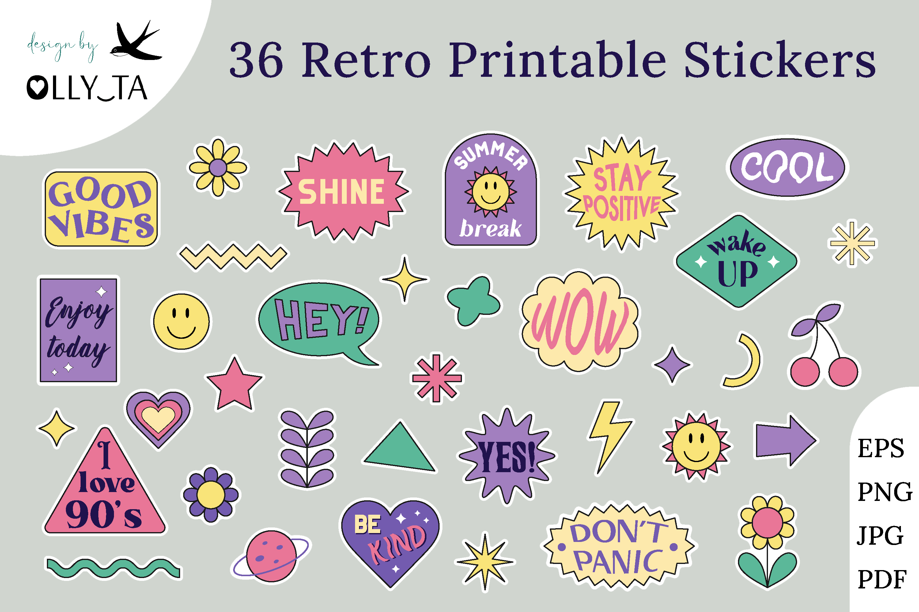 Retro Is cool Design - Retro - Sticker