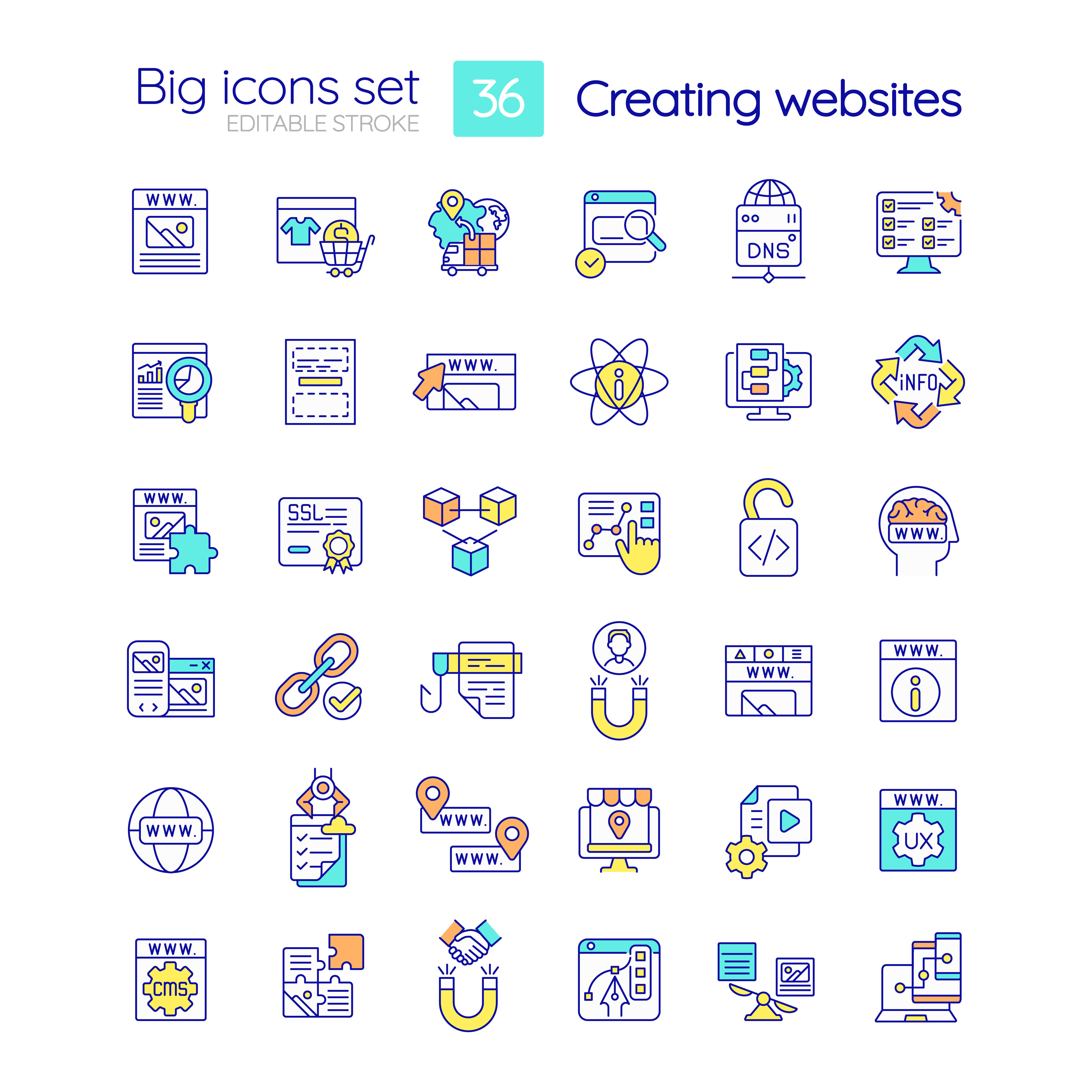 Creating website RGB color icons set By bsd studio | TheHungryJPEG