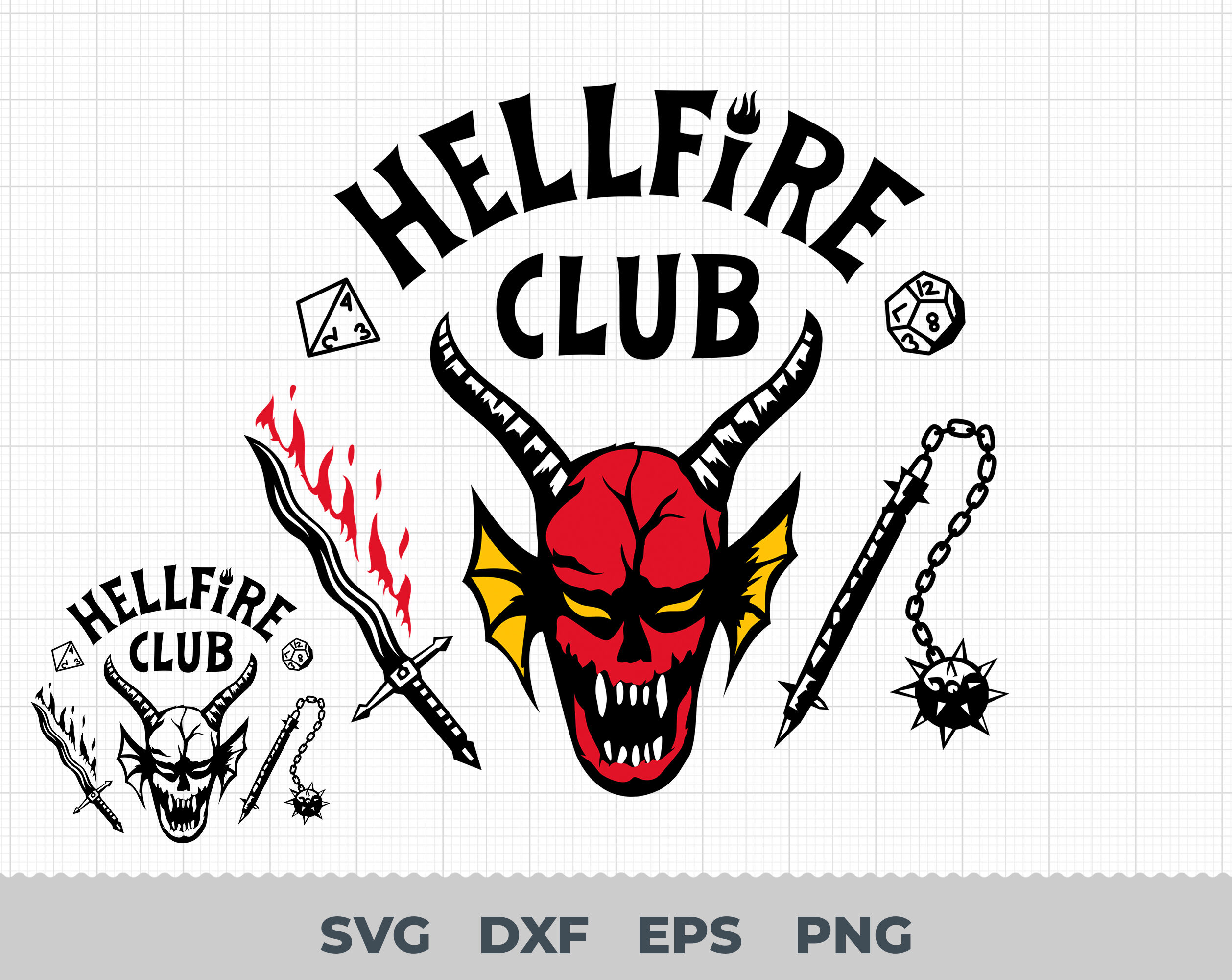 Hellfire Club Svg Stranger Svg Things Stranger Svg Things Ss4 Stran By Misky Thehungryjpeg 2573