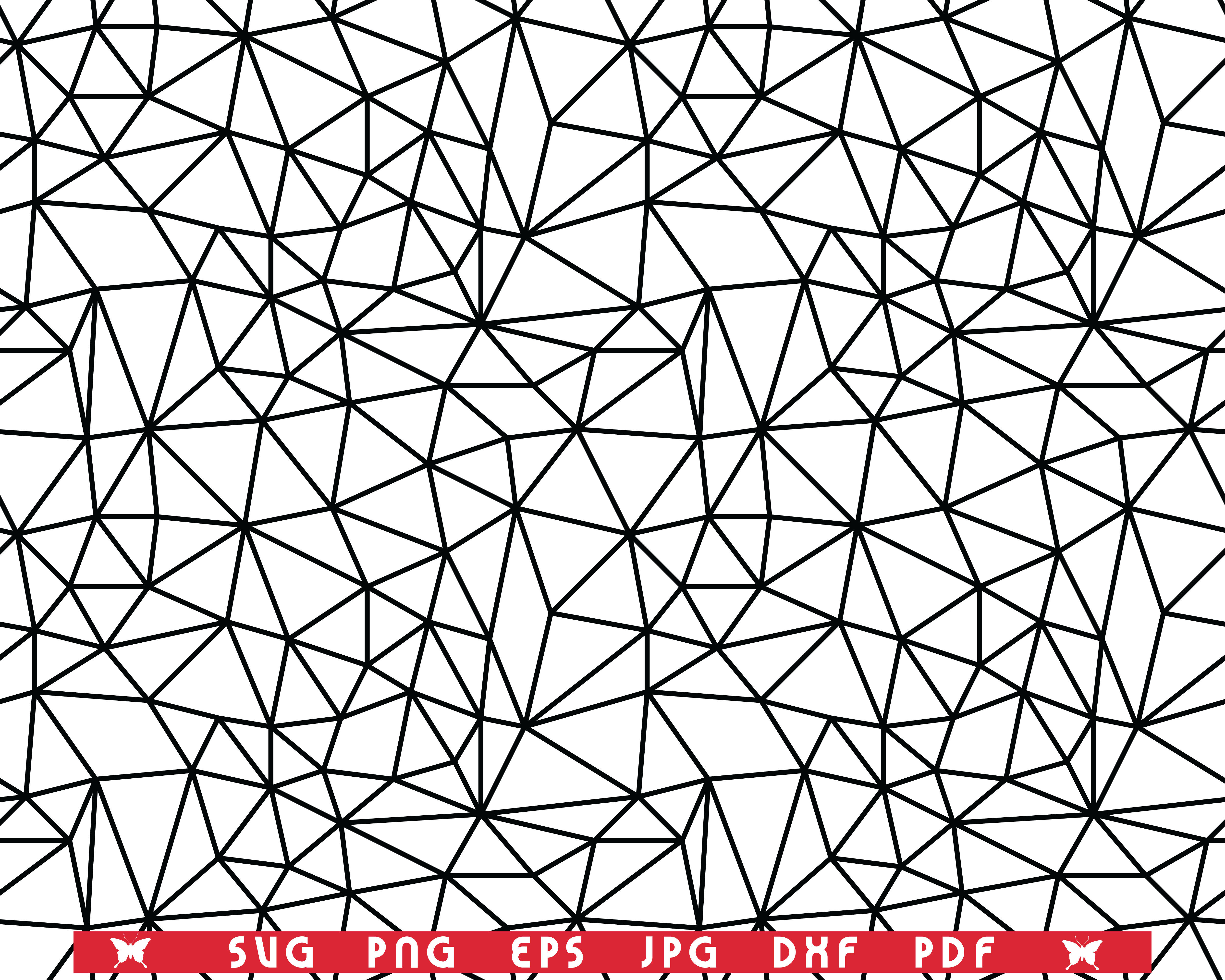 SVG Grid of Triangles, Seamless pattern, Digital clipart By ...