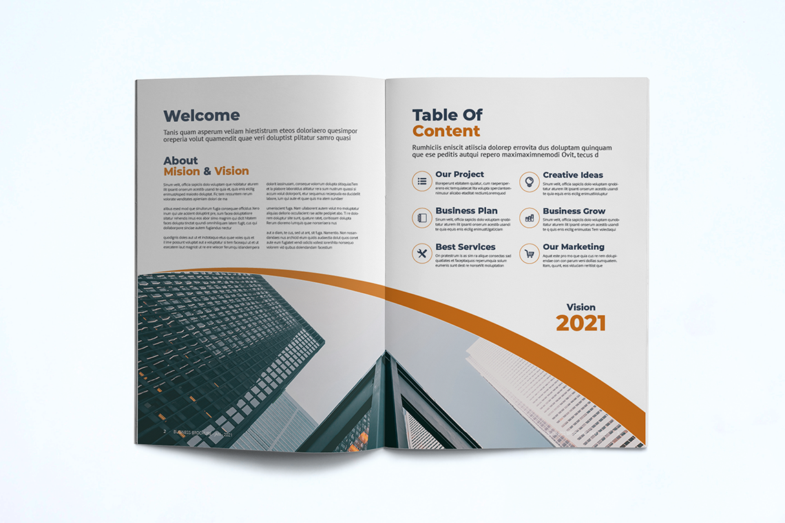 Business Brochure Template By Unicode Studio | TheHungryJPEG