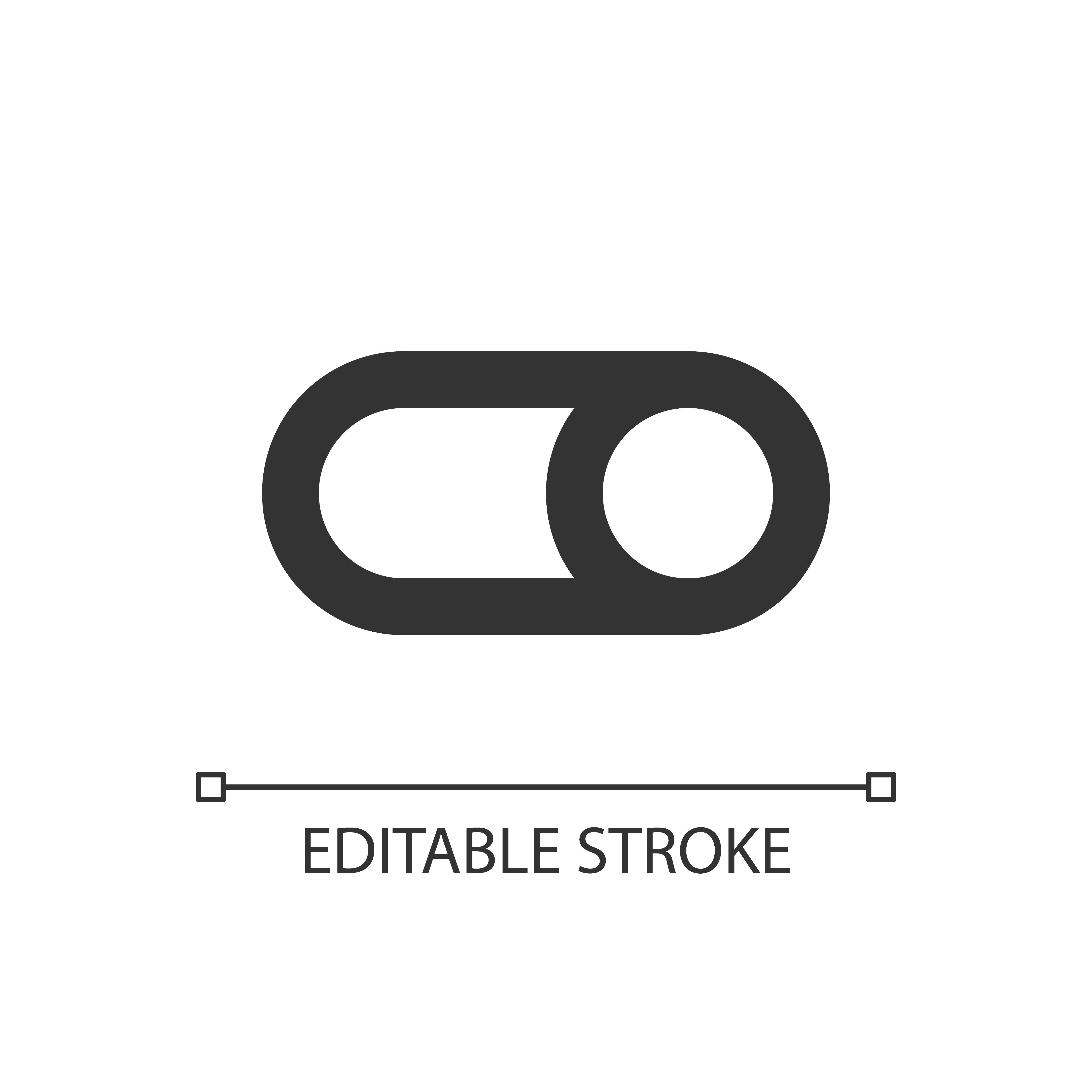 Toggle button pixel perfect linear ui icon By bsd studio | TheHungryJPEG