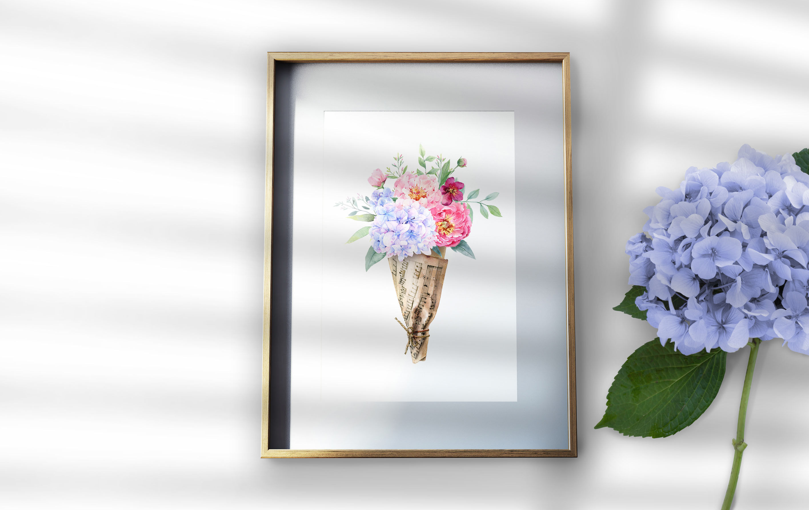 Flowers Sublimation Watercolor Flower Bouquet By ElitaWatercolorArts TheHungryJPEG Com