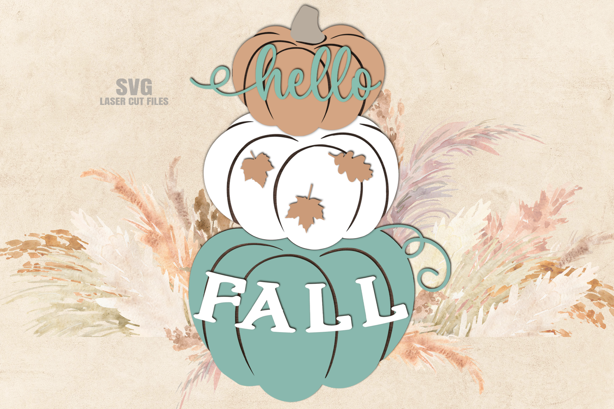 Fall Theme Bogg Bag Tags Monogram Monogrammed Kit Wood Glowforge SVG File  Digital Cut Laser Cutting