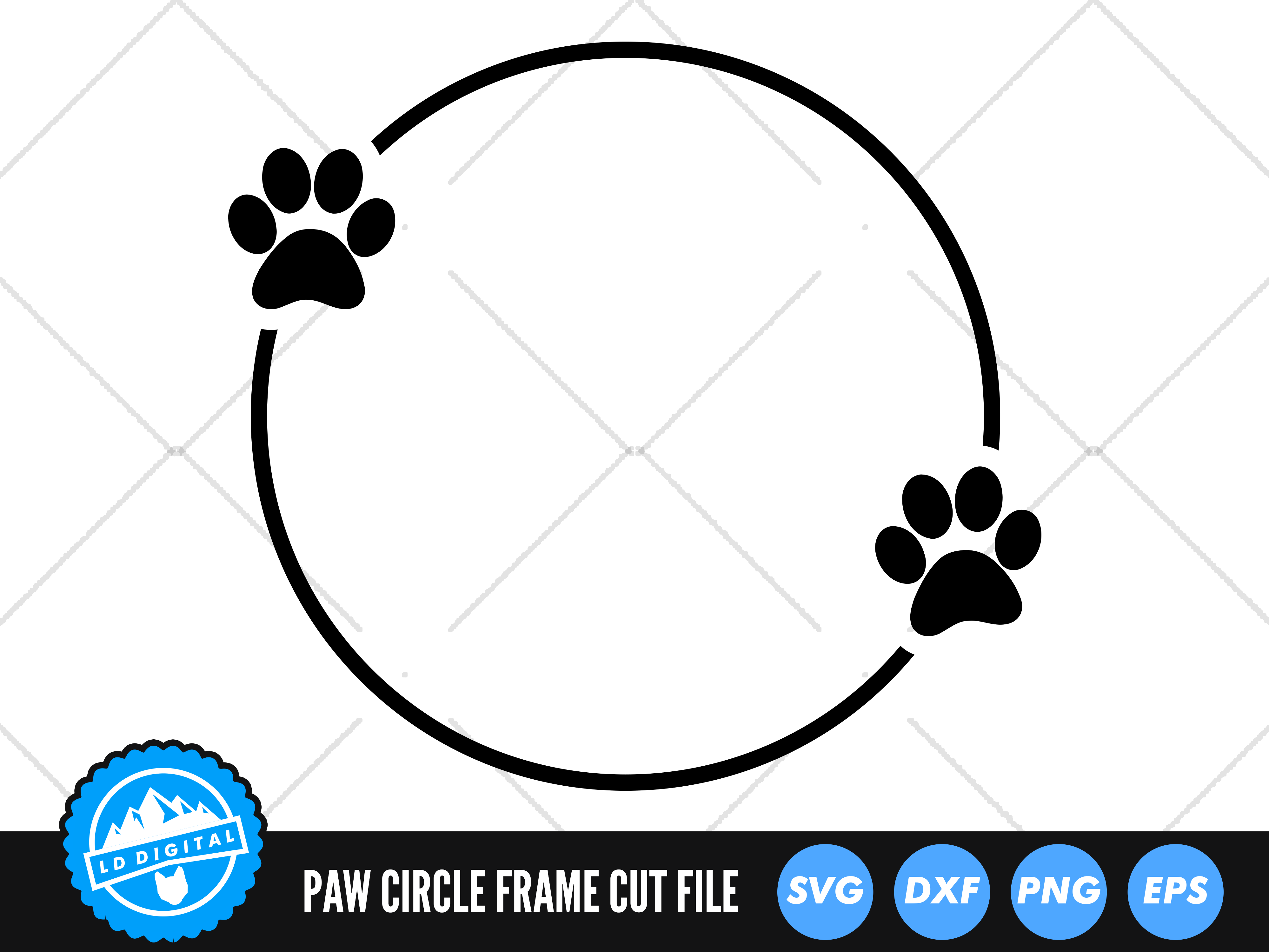 Layered Circle Frame SVG Circle Frame SVG Frame SVG Cutting File
