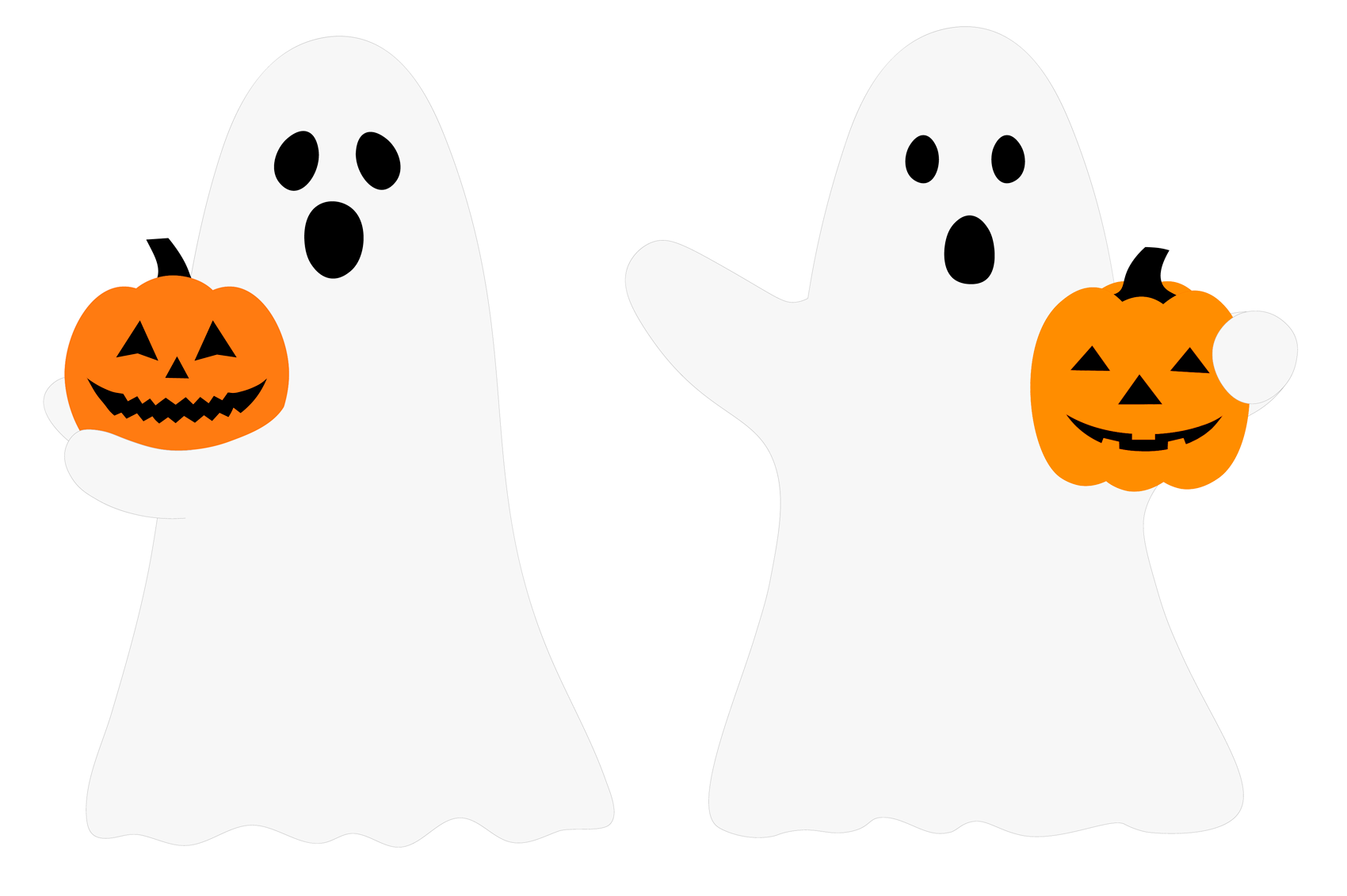 Halloween Ghost clipart. Spooky Ghost. Ghost with pumpkin By ...