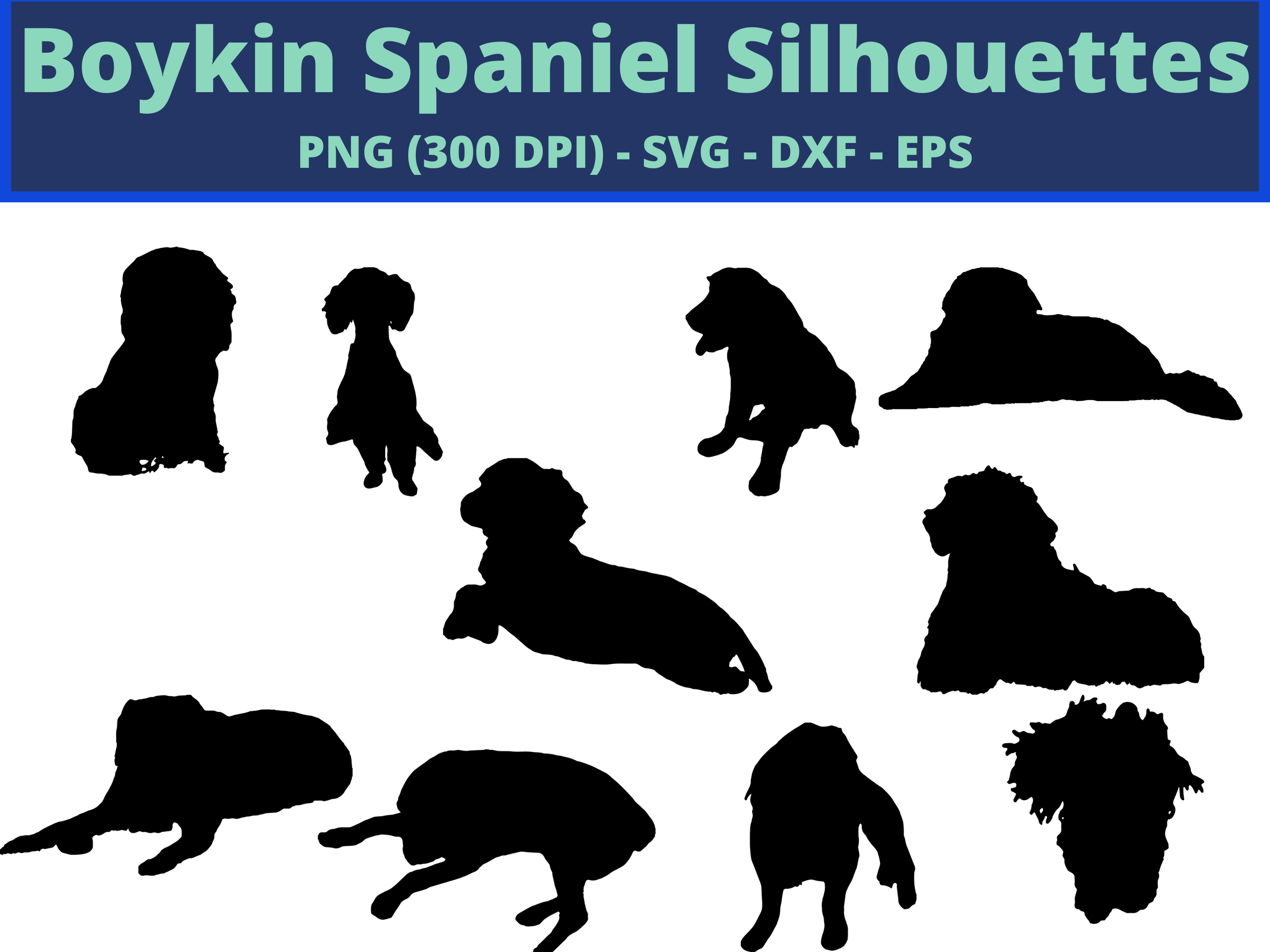 Boykin Spaniel Cut Files, Dog svg, Dog Silhouette By Brilliant Digital