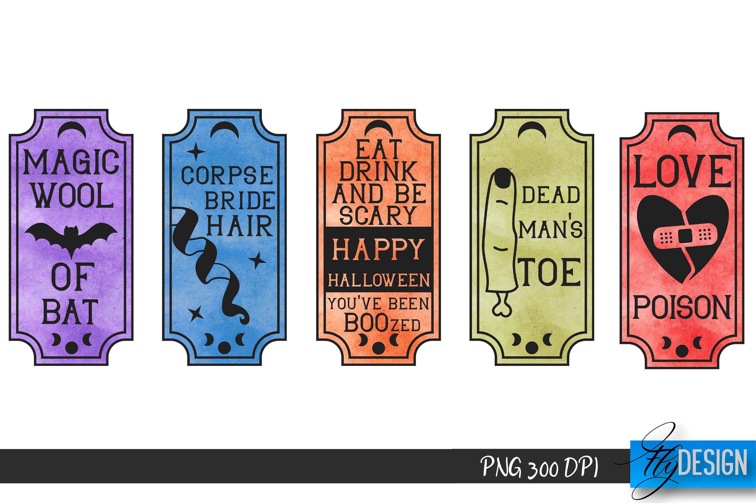 vintage potion bottle labels