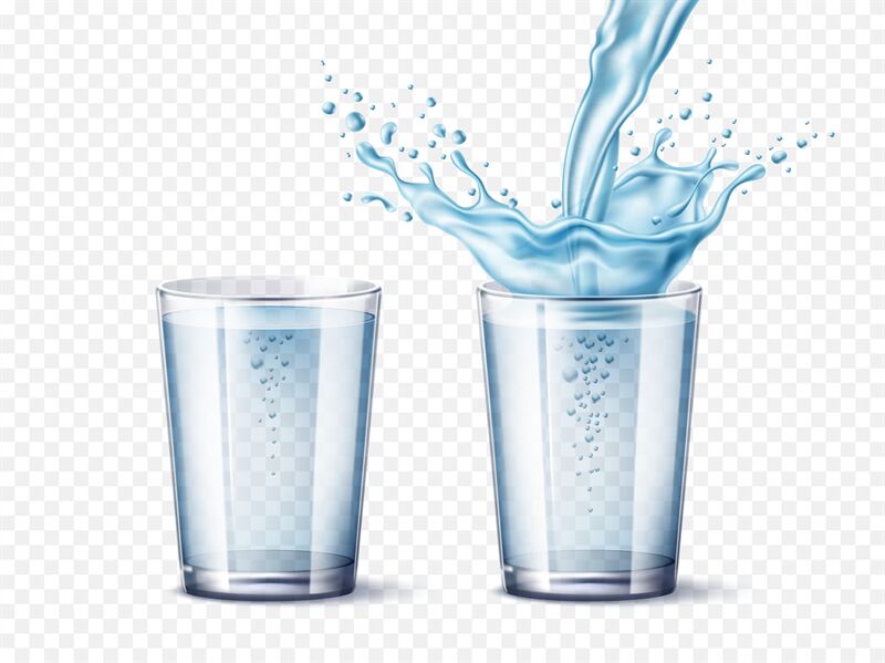 TRANSPARENT WATER GLASS