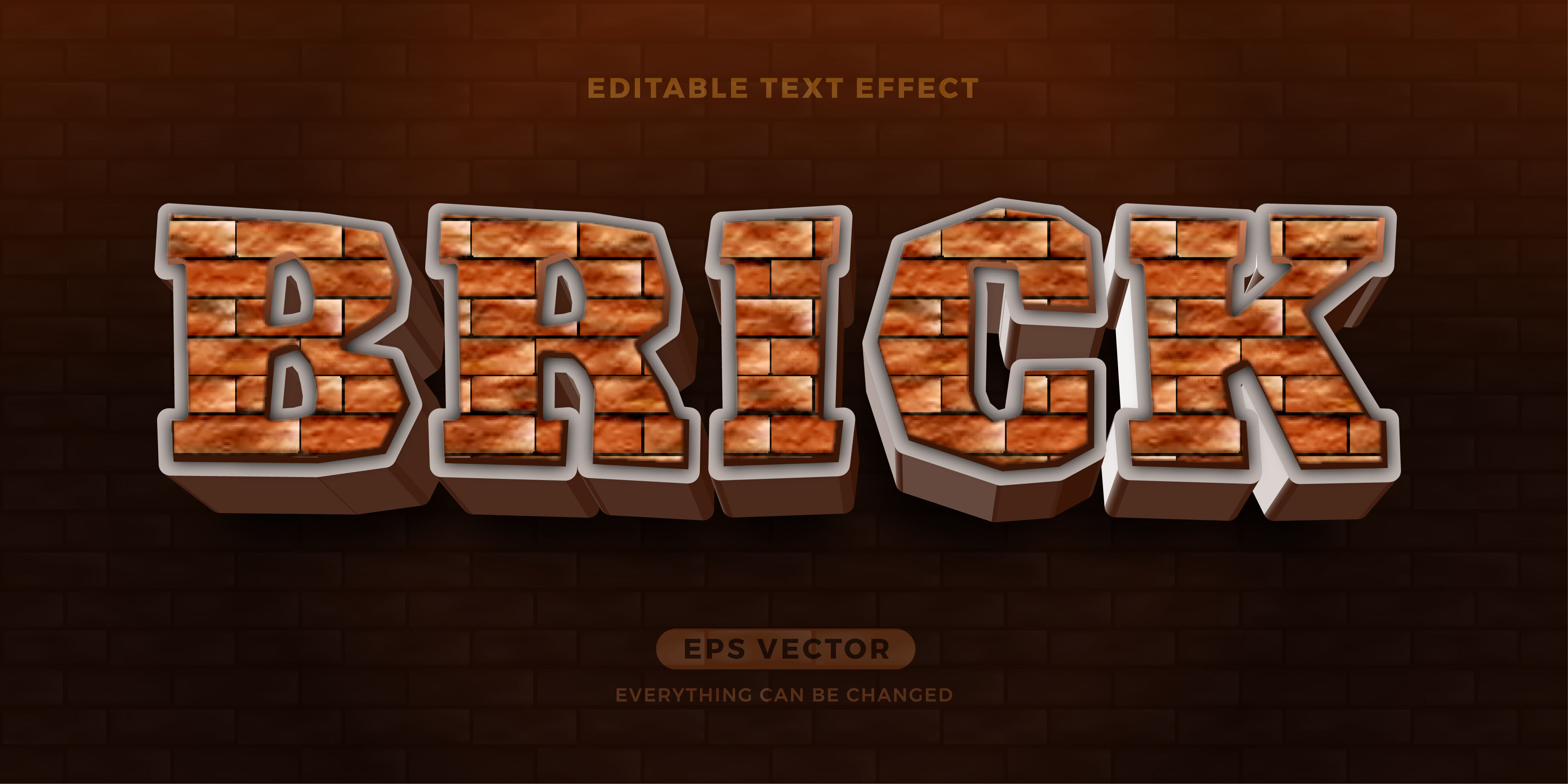 Brick text effect By diq™ DRMWN | TheHungryJPEG