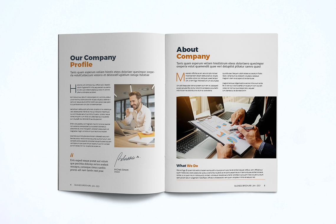 Business Brochure Template By Unicode Studio | TheHungryJPEG