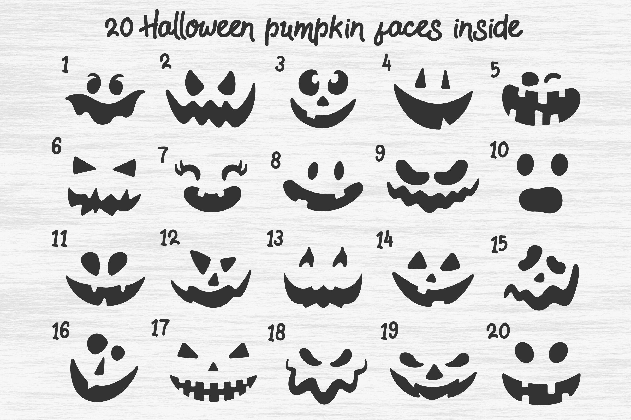 Halloween pumpkin faces SVG | Jack o lantern SVG By MagicArtLab ...