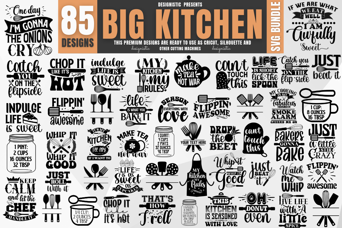 Apron Quotes Svg Bundle, Funny Kitchen Sayings Svg